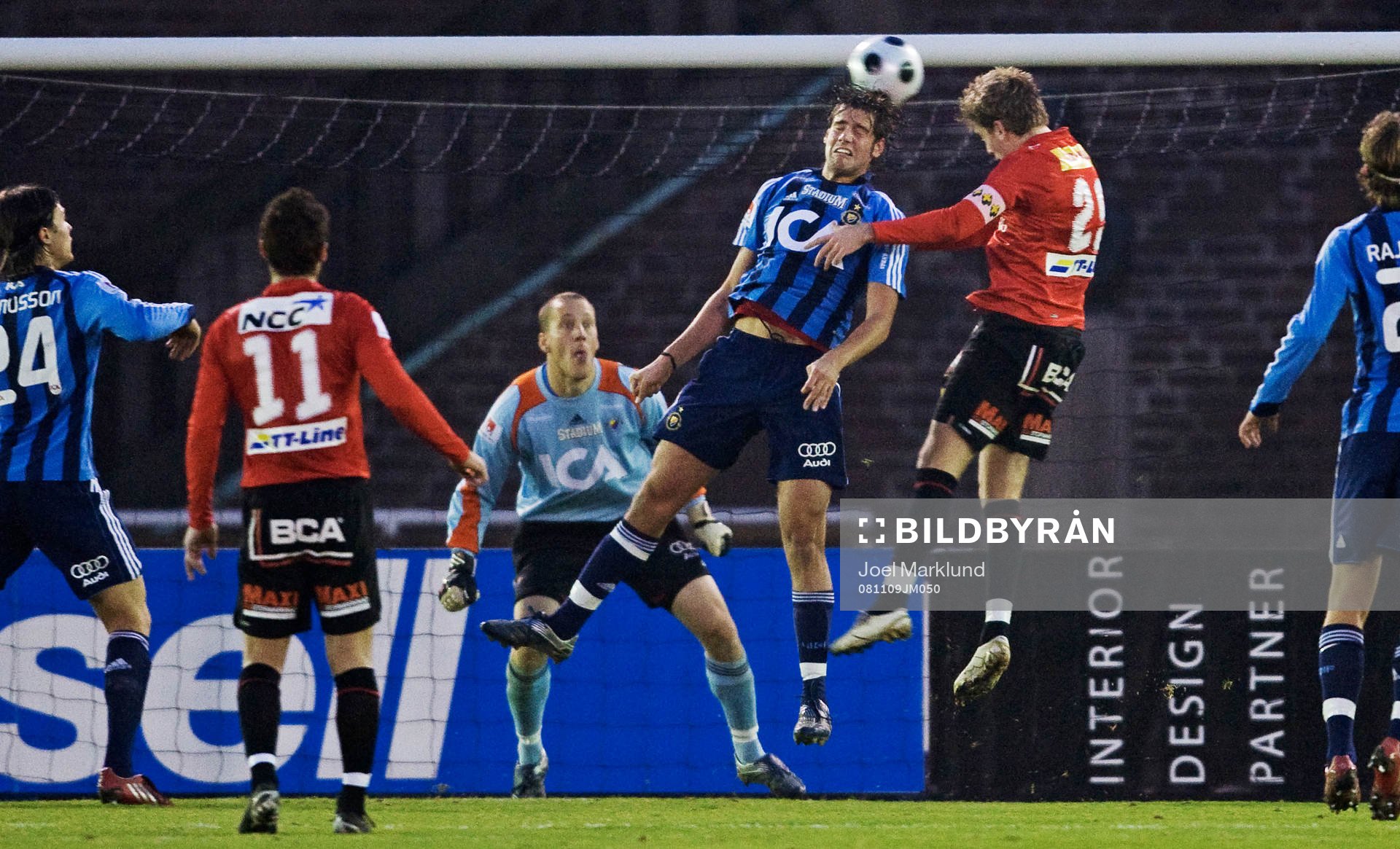 Mikael Dahlberg, Djurgården, kan inte stoppa Rasmus