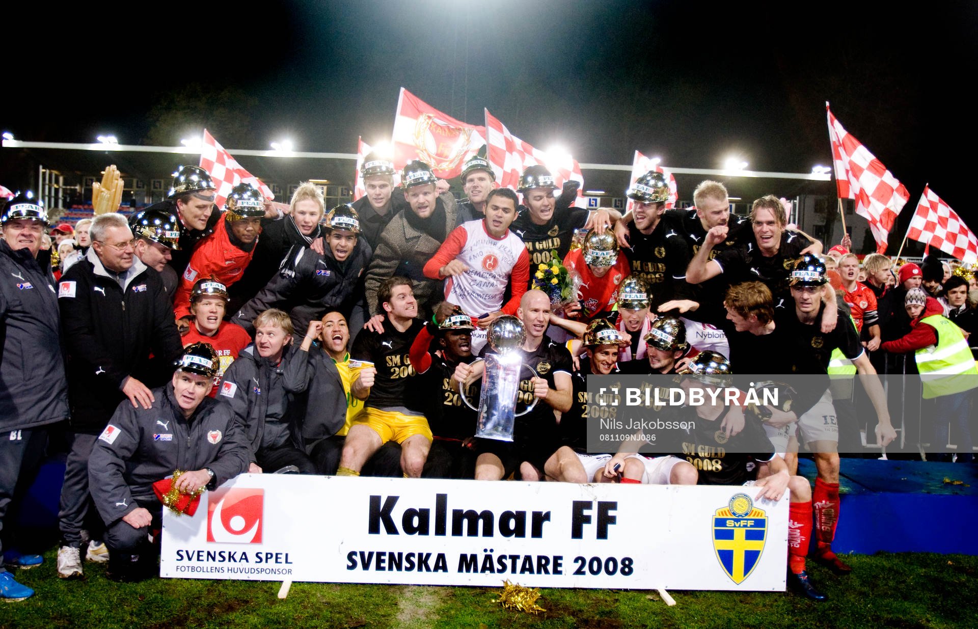 Kalmar Svenska Mästare 2008, guld, SM-guld, jubel, glädje