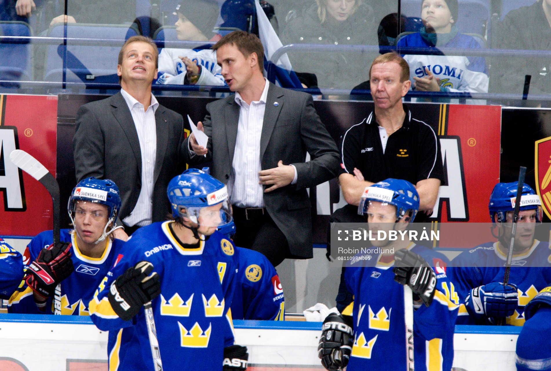 Bengt-Åke Gustafsson, Förbundskapten och Roger Rönnberg,