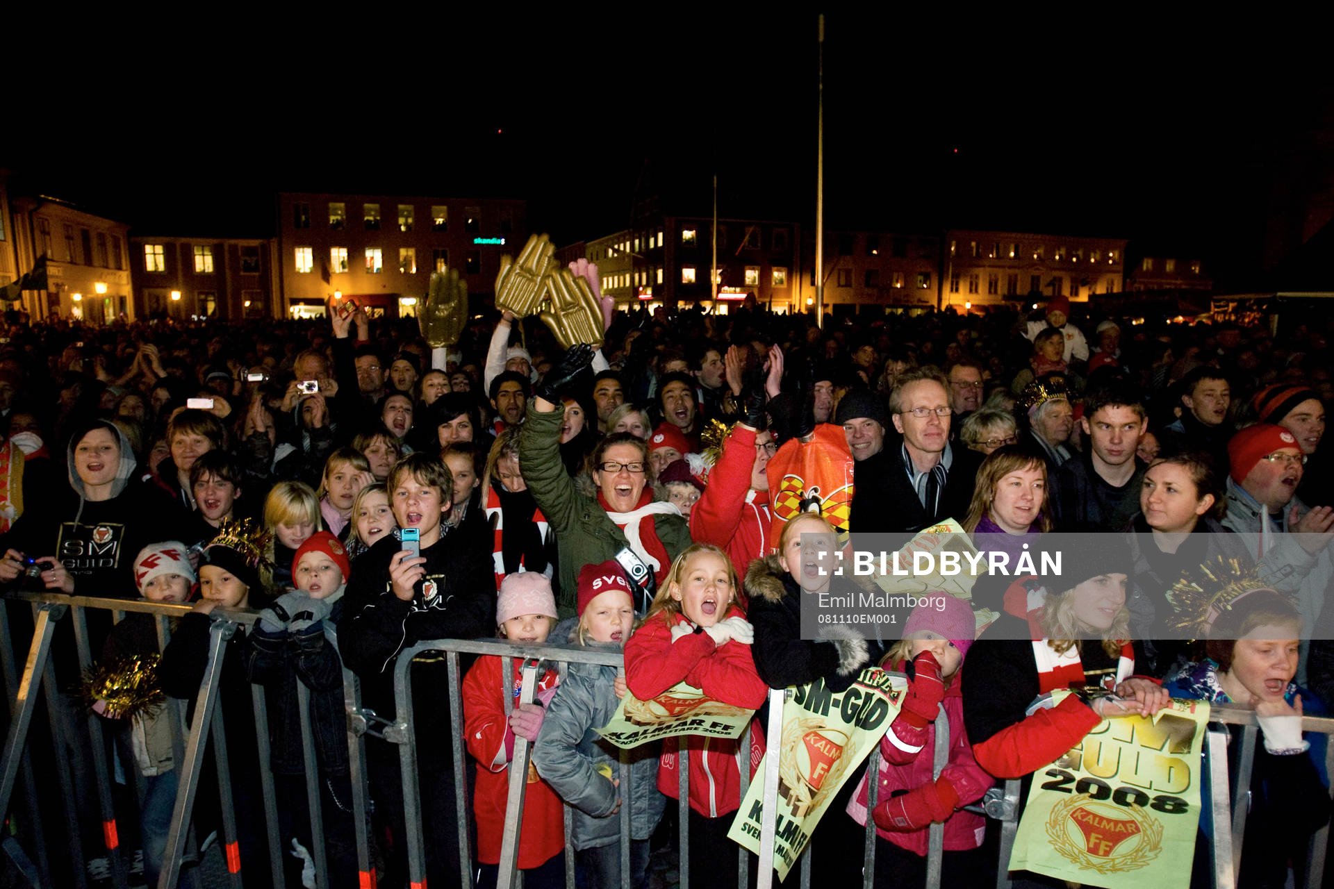 Fotboll, Allsvenskan, Kalmar firar på stortorget