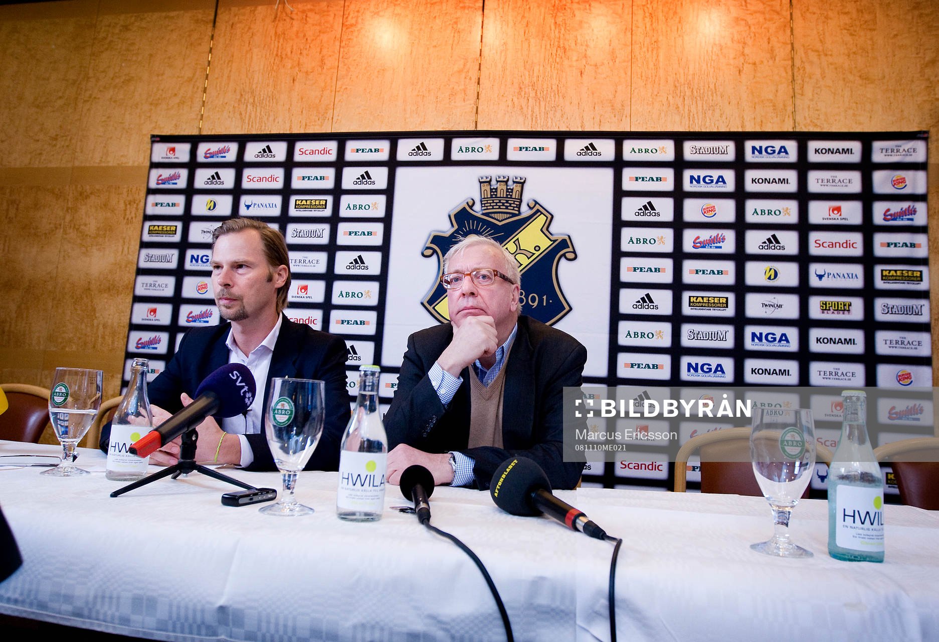 Per Bystedt, ordförande AIK Fotboll AB och Lars Rekke,