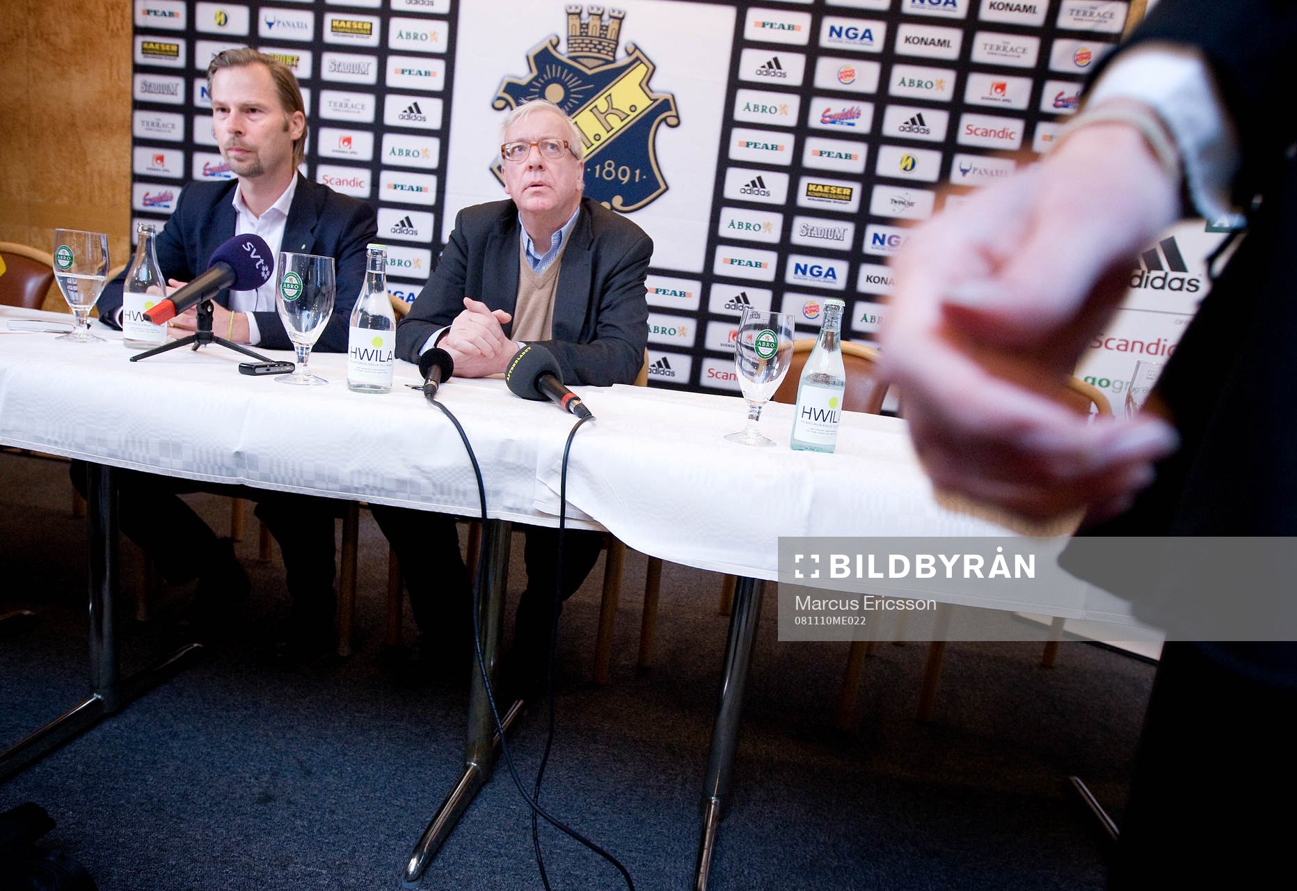 Per Bystedt, ordförande AIK Fotboll AB och Lars Rekke,