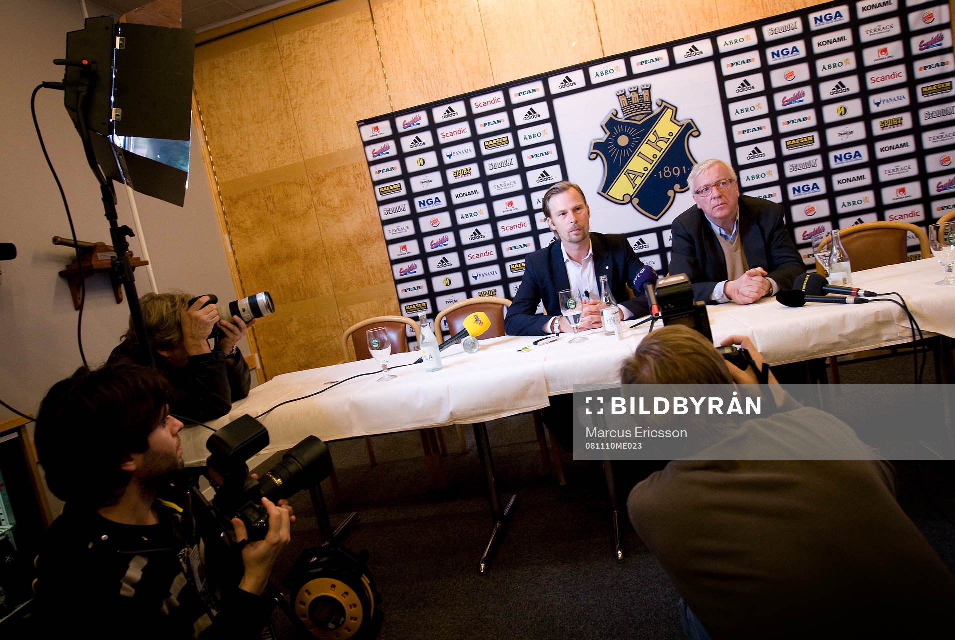 Per Bystedt, ordförande AIK Fotboll AB och Lars Rekke,