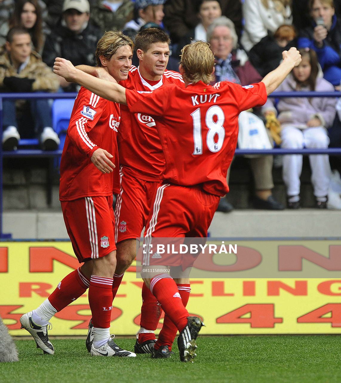 Steven Gerrard och Fernando Torres, Liverpool, glädje,
