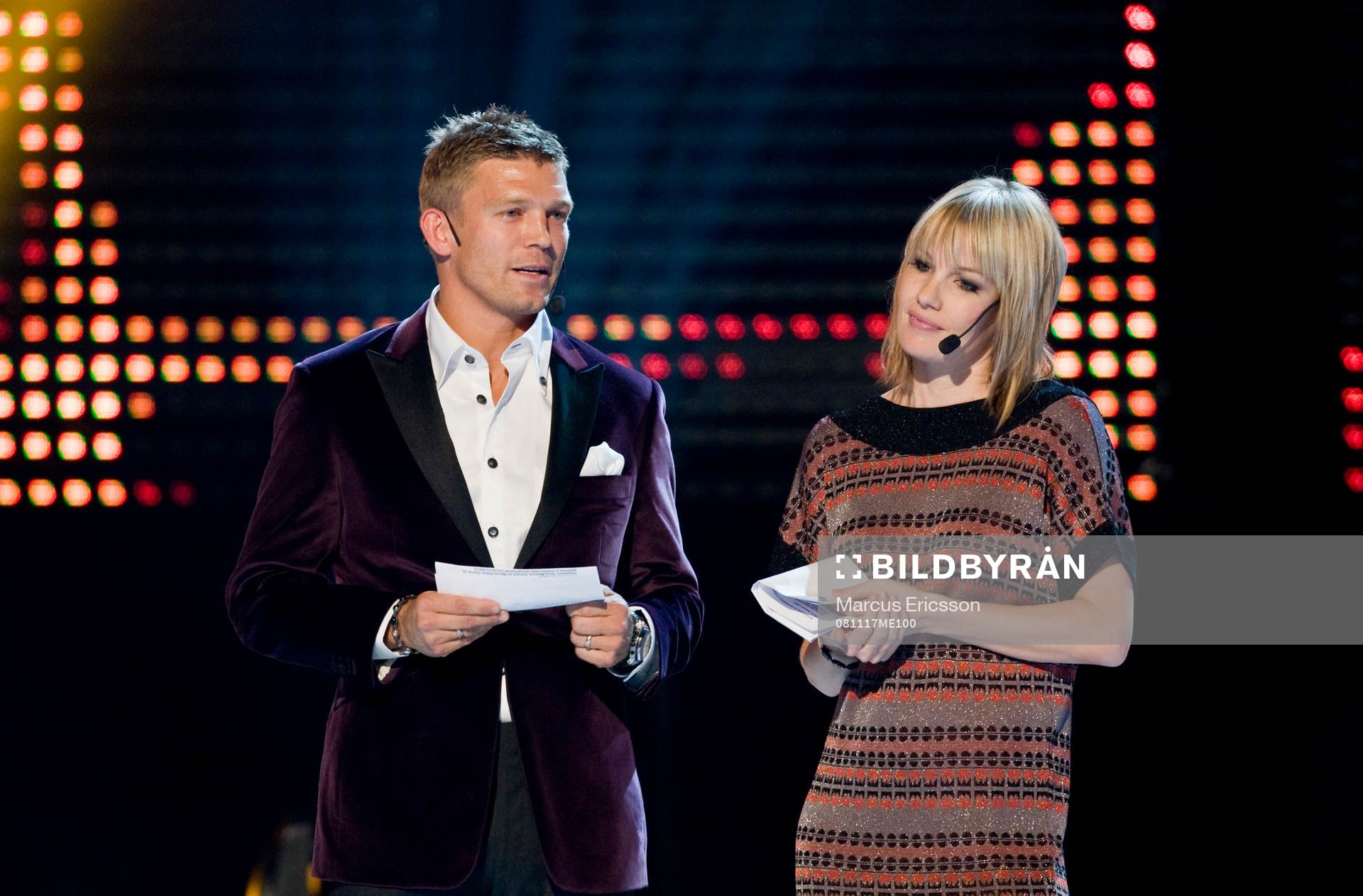 Marcus Allbäck och Hanna Marklund