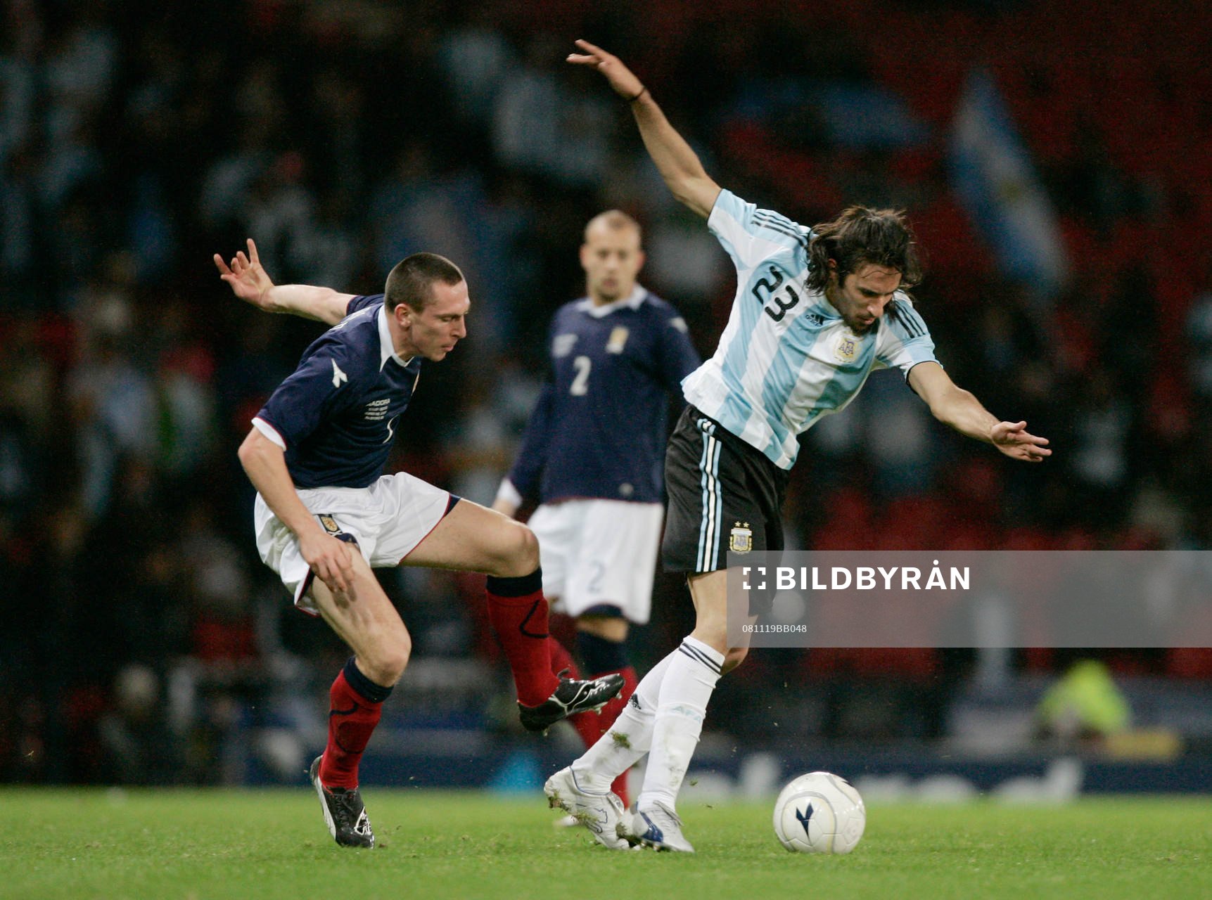 Scott Brown, Skottland och Jonas Gutierrez, Argentina