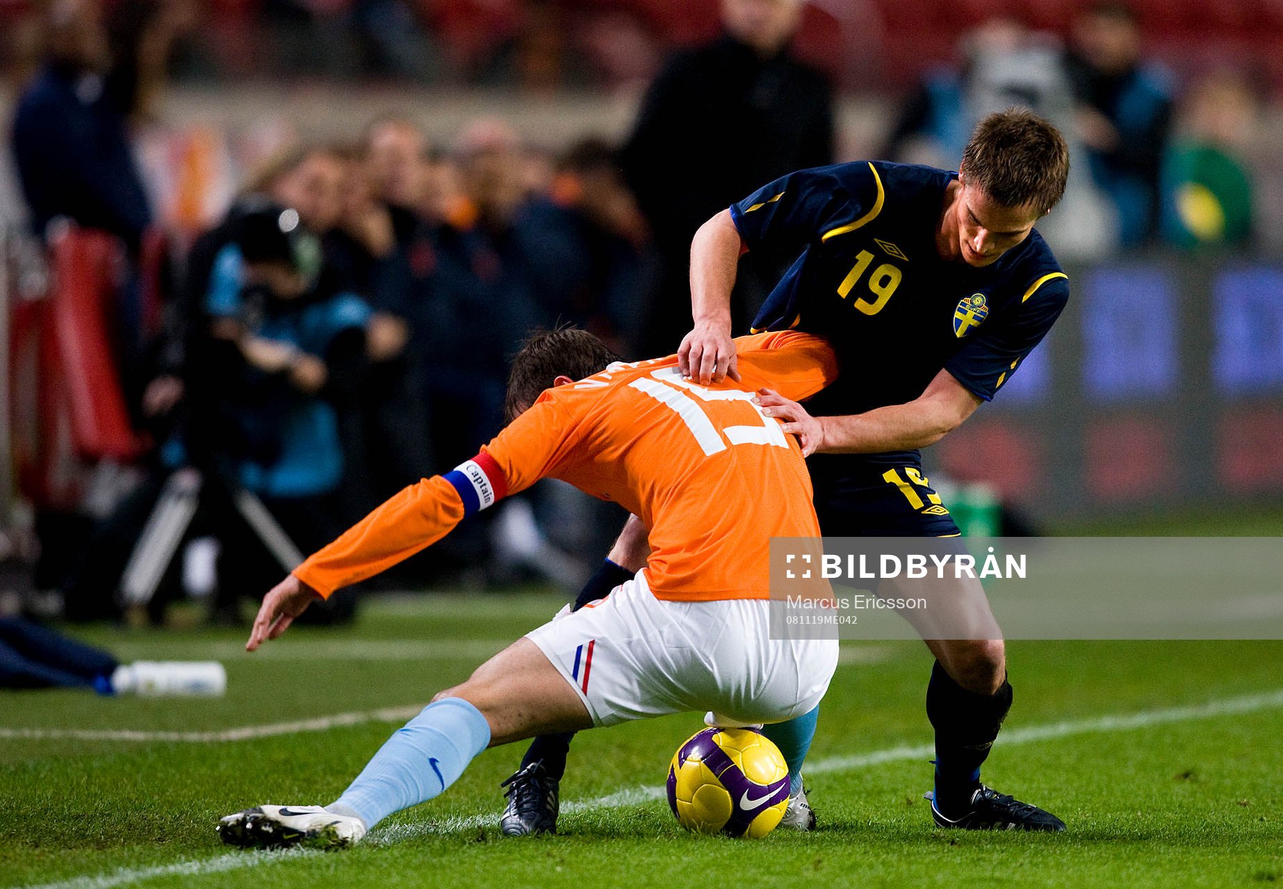 Markus Rosenberg, Sverige och Rafael van der Vart, Holland