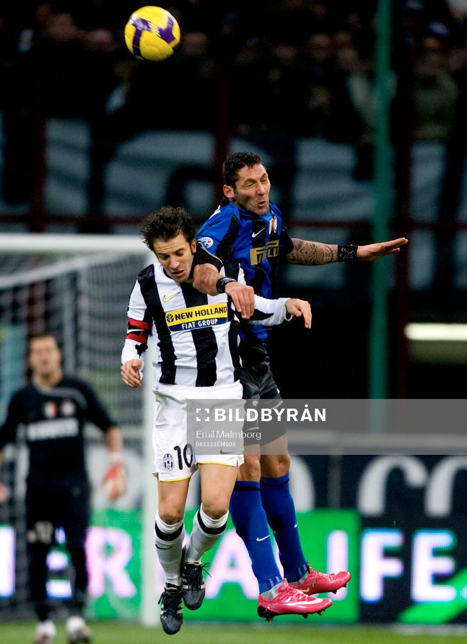 Alessandro Del Piero, Juventus och Marco Materazzi, Inter