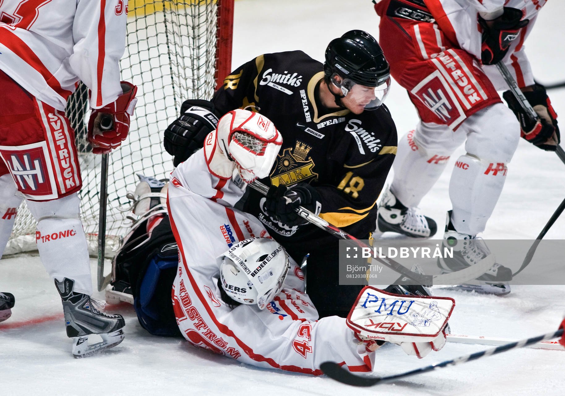 Petter Sandström, målvakt, Troja och Patrik Bergström,