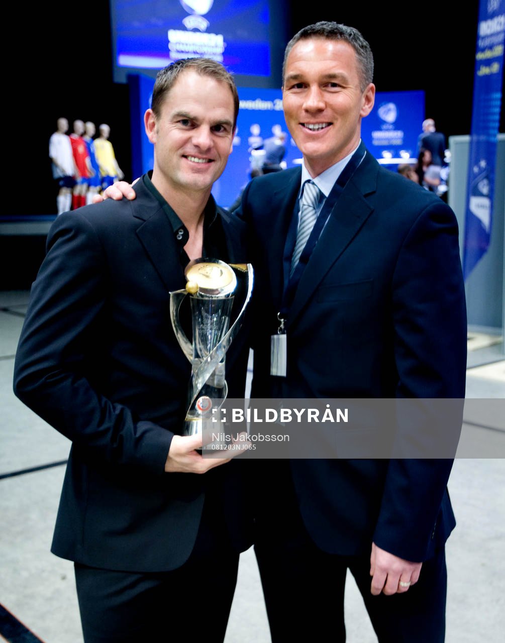 Före detta lagkamraterna i Barcelona, Frank de Boer och