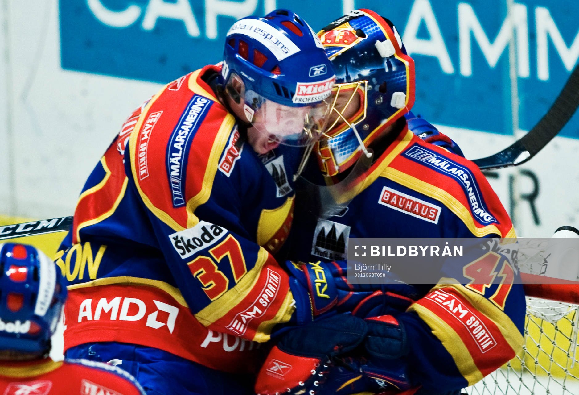 Henrik Eriksson och Gustaf Wesslau, målvakt,  Djurgården,