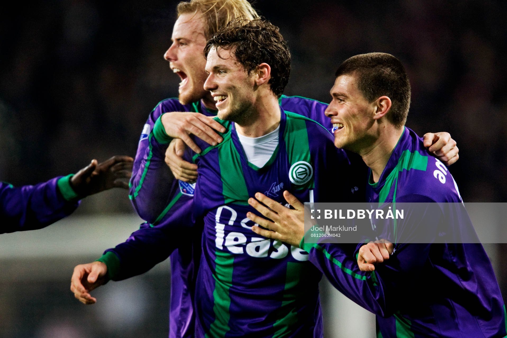 Fredrik Stenman, Marcus Berg och Danny Holla, Groningen,