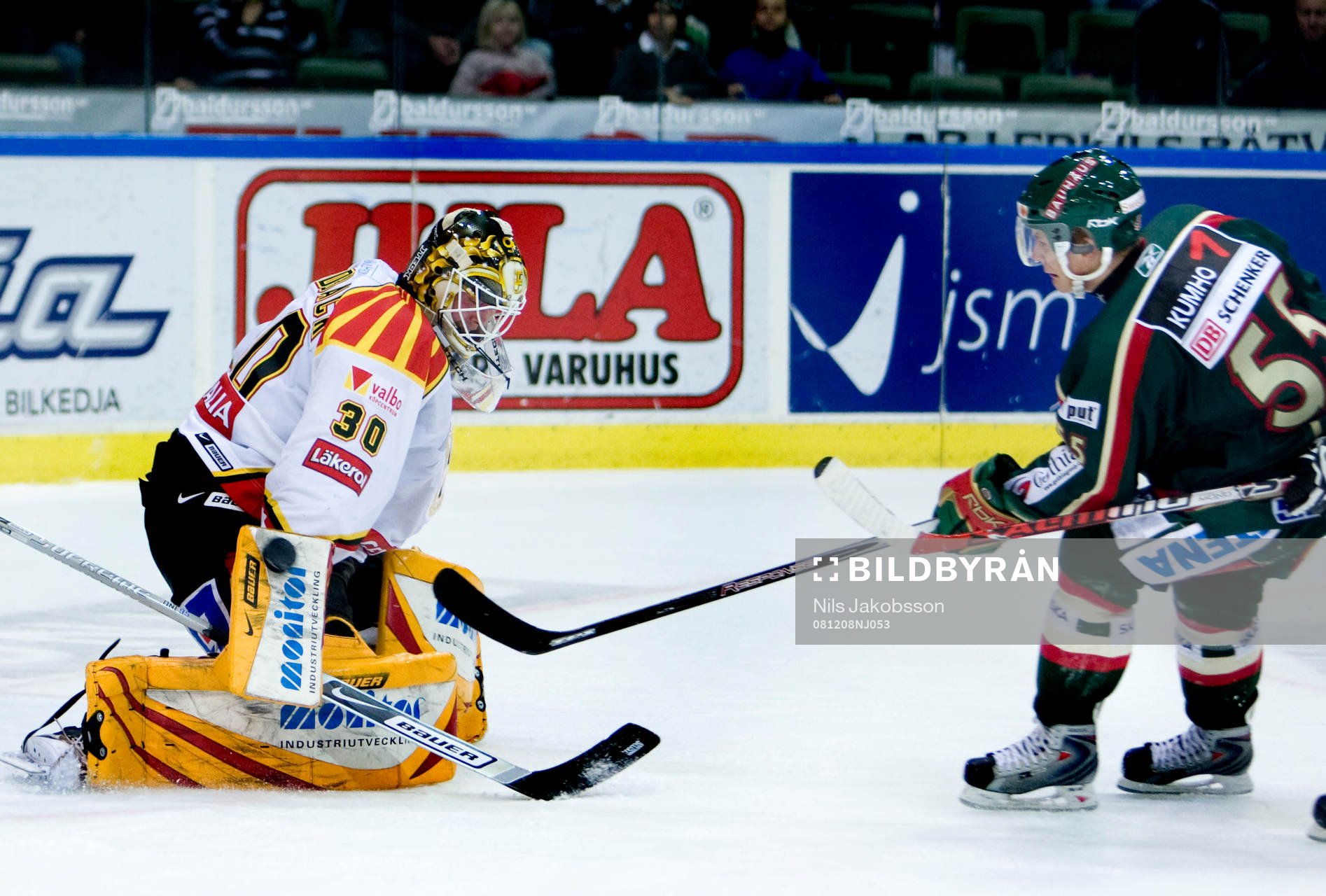 Anders Lindbäck, målvakt, Brynäs, Nicklas Lassu,