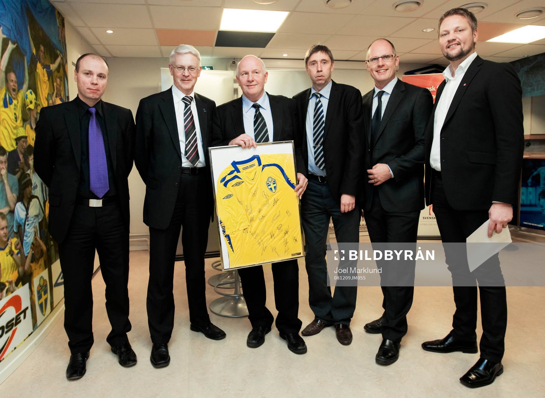 Lennart Blom, SvFF, Sune Hellströmer, SvFF, Anders Hägg, Svenska spel, Jan Larsson, SvFF, Carl-Henrik Stjerna, Svenska Spel, och Johan Lindvall, Svenska spel.