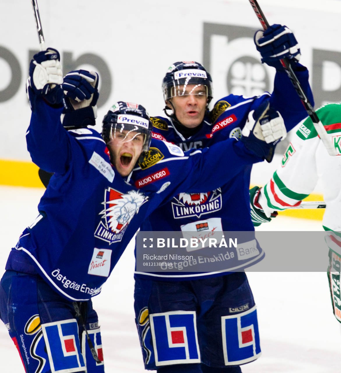Pontus Petterström och Jan Hlavac, Linköping, jubel