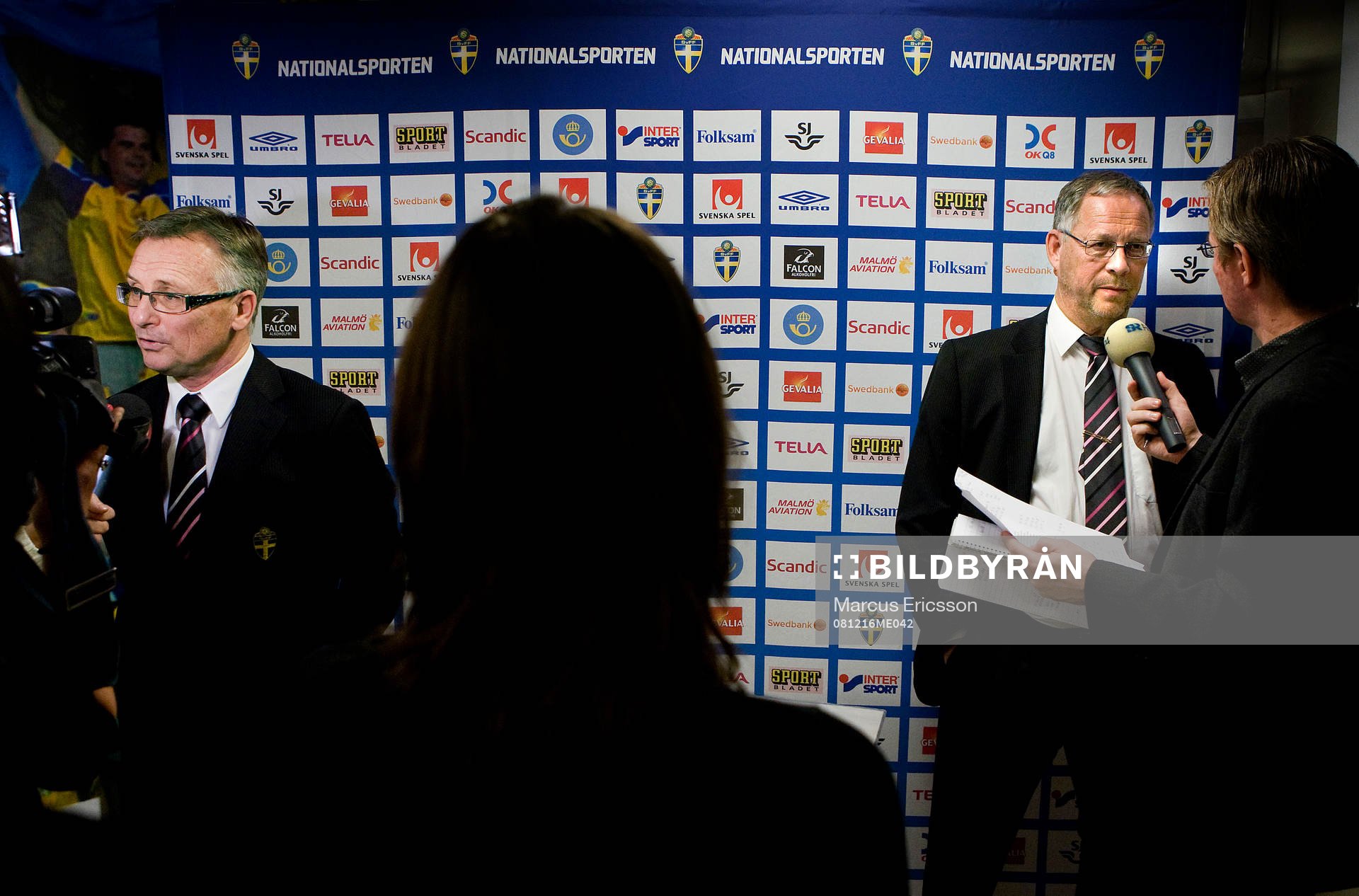 Roland Andersson, Ass. förbundskapten och Lars Lagerbäck,