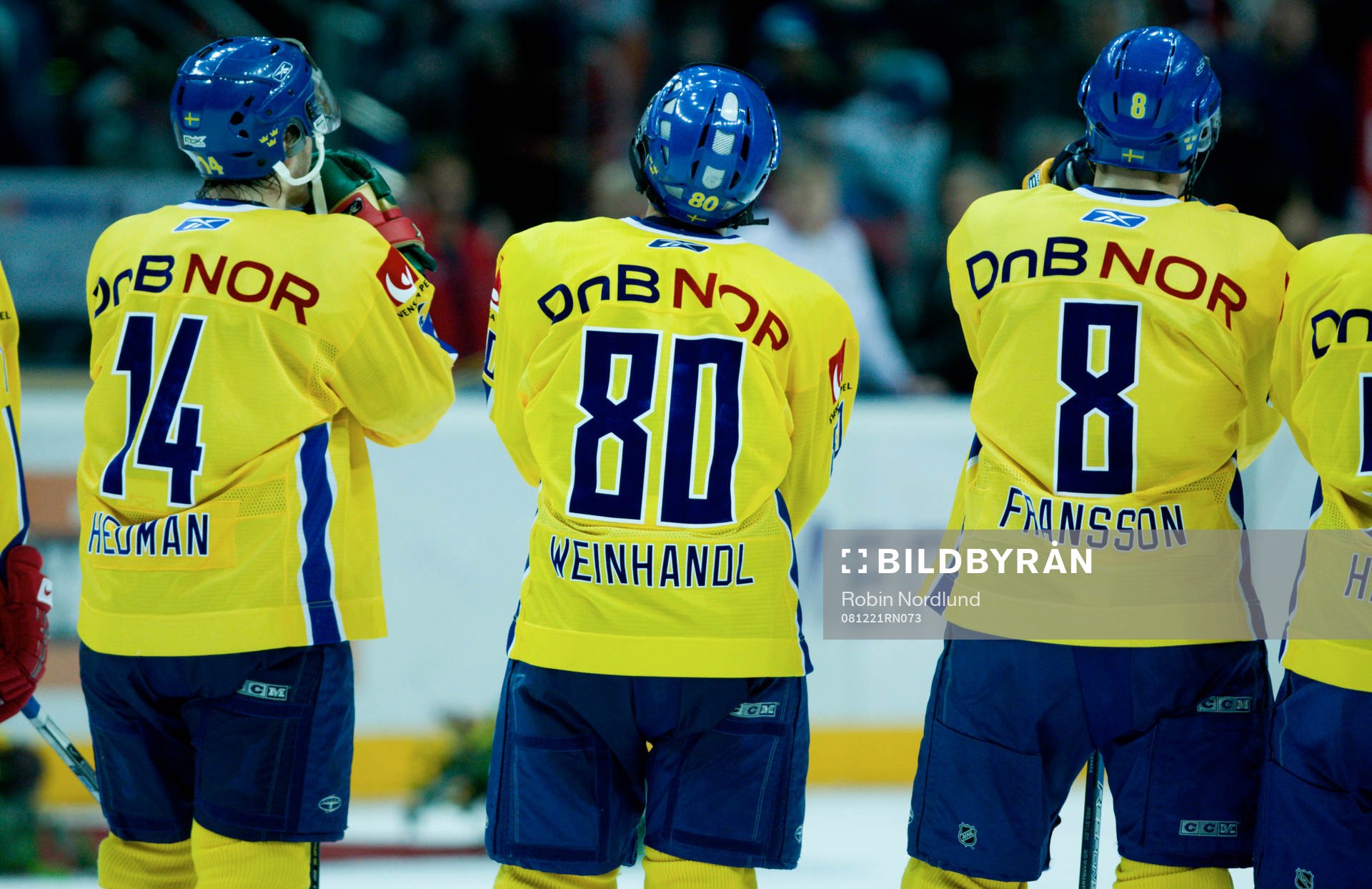 Oscar Hedman, Mattias Weinhandl och Johan Fransson, depp