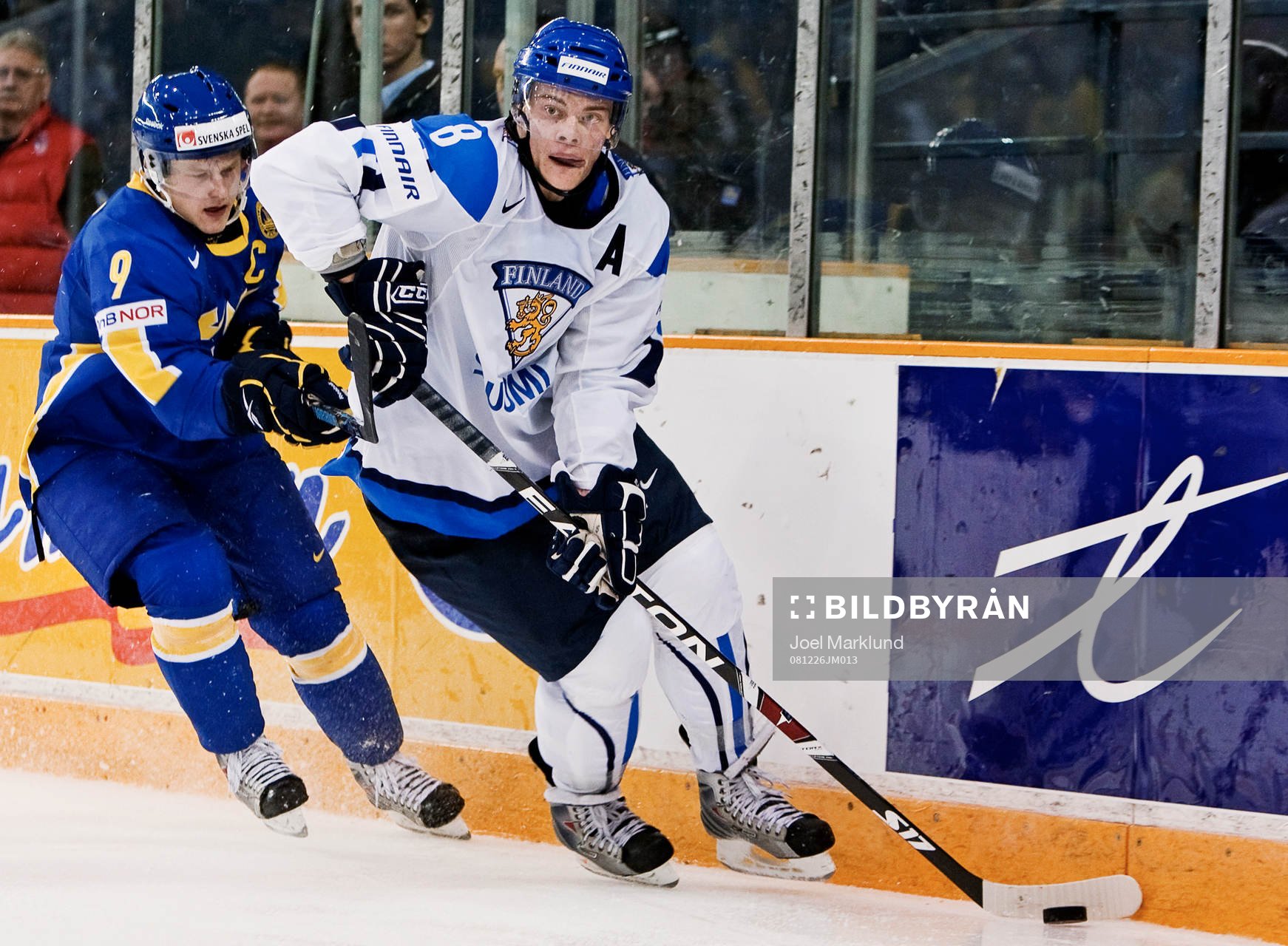 Oscar Möller, Sverige, hänger inte med Jyri Niemi, Finland