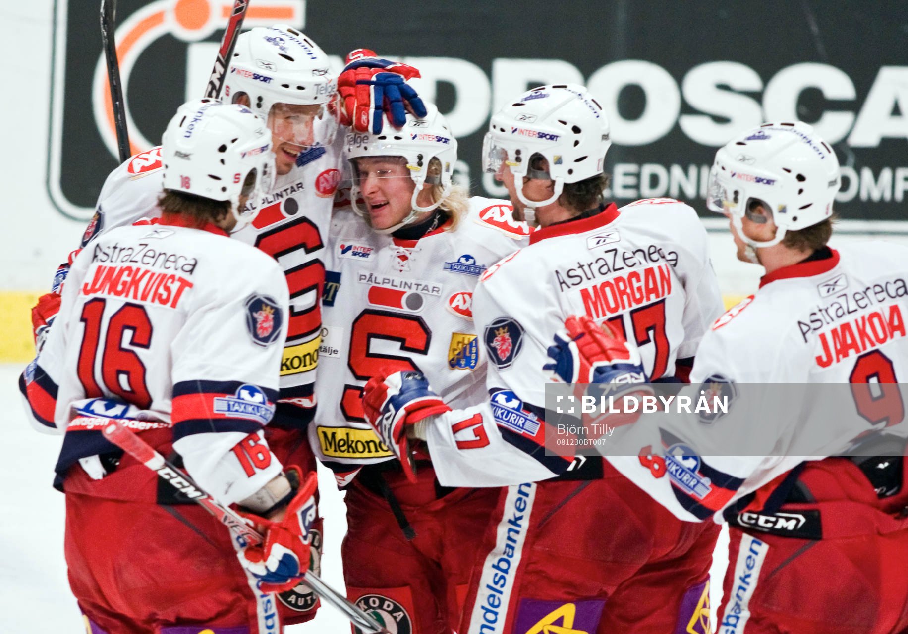 Linus Klasen, Södertälje kvitterade till 3-3. Jubel,