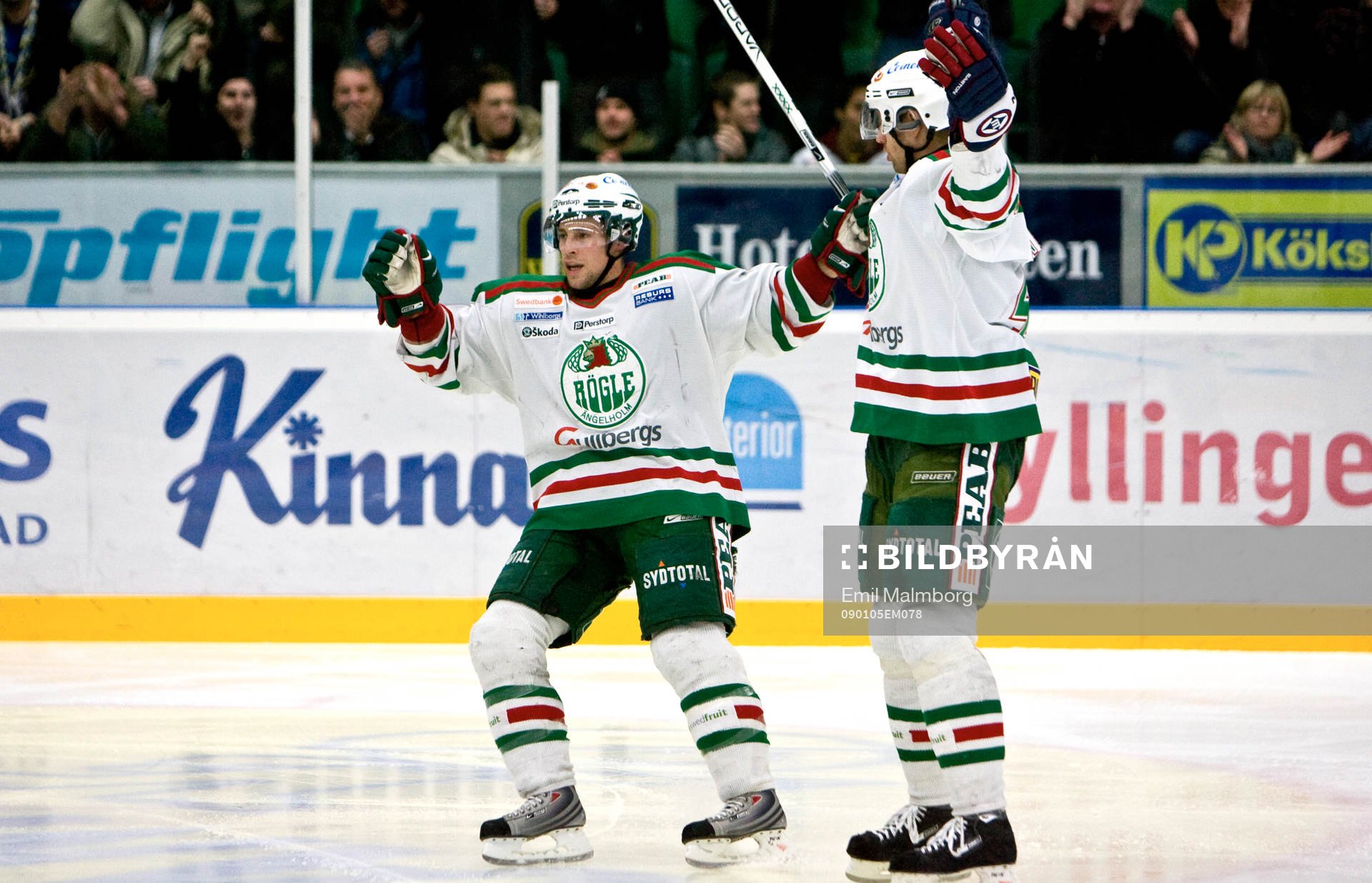 Chris Abbott, Rögle 3-1. Jubel