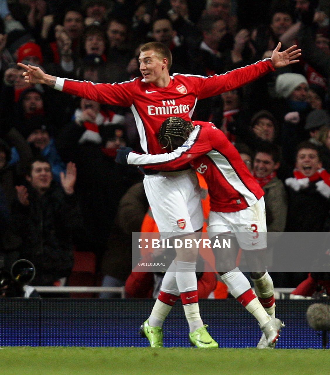 Nicklas Bendtner, glädje, jubel