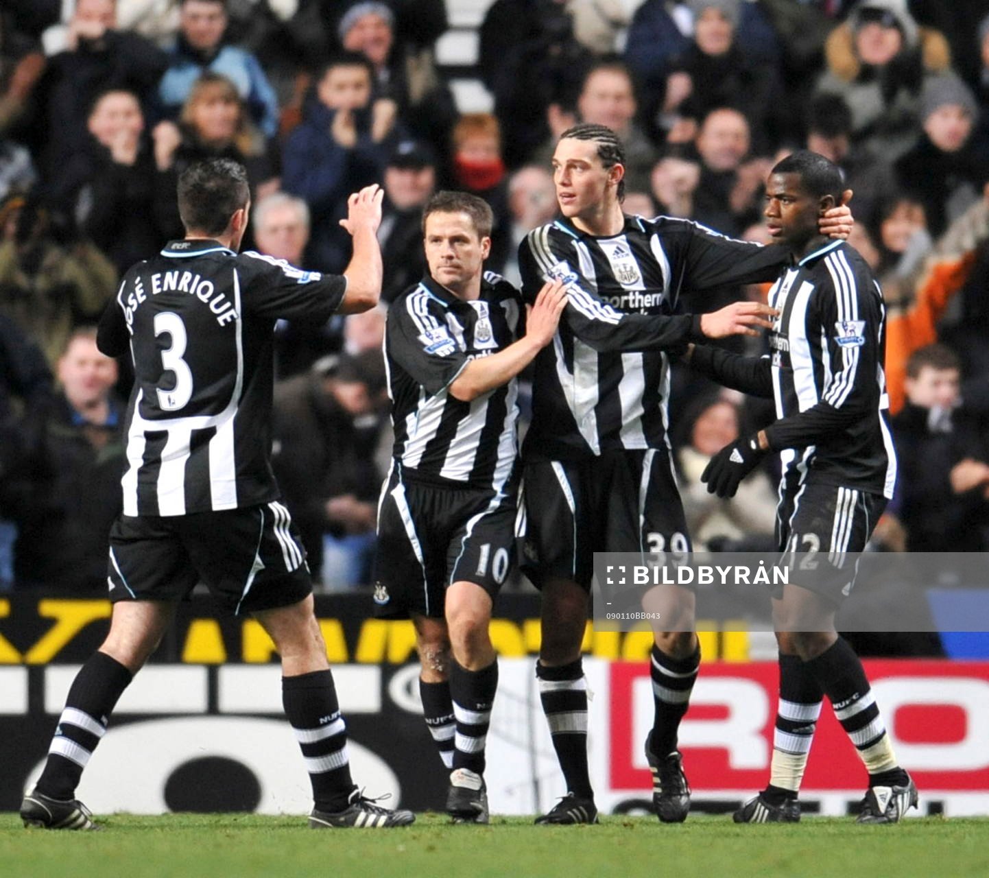  Andy Carroll, Newcastle, glädje, jubel.