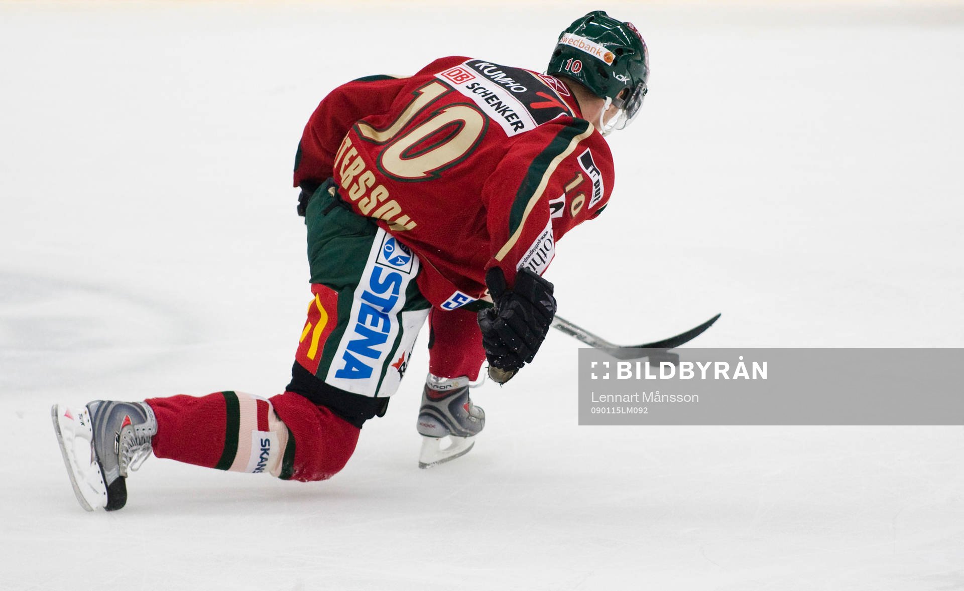 Frölunda gick på knäna, här Fredrik Pettersson
