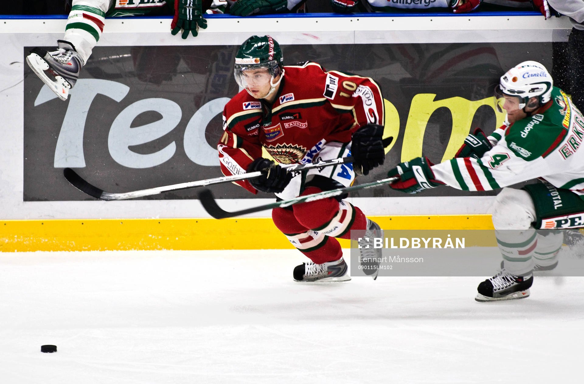 Fredrik Pettersson, Frölunda och Stefan Erkgärds, Rögle
