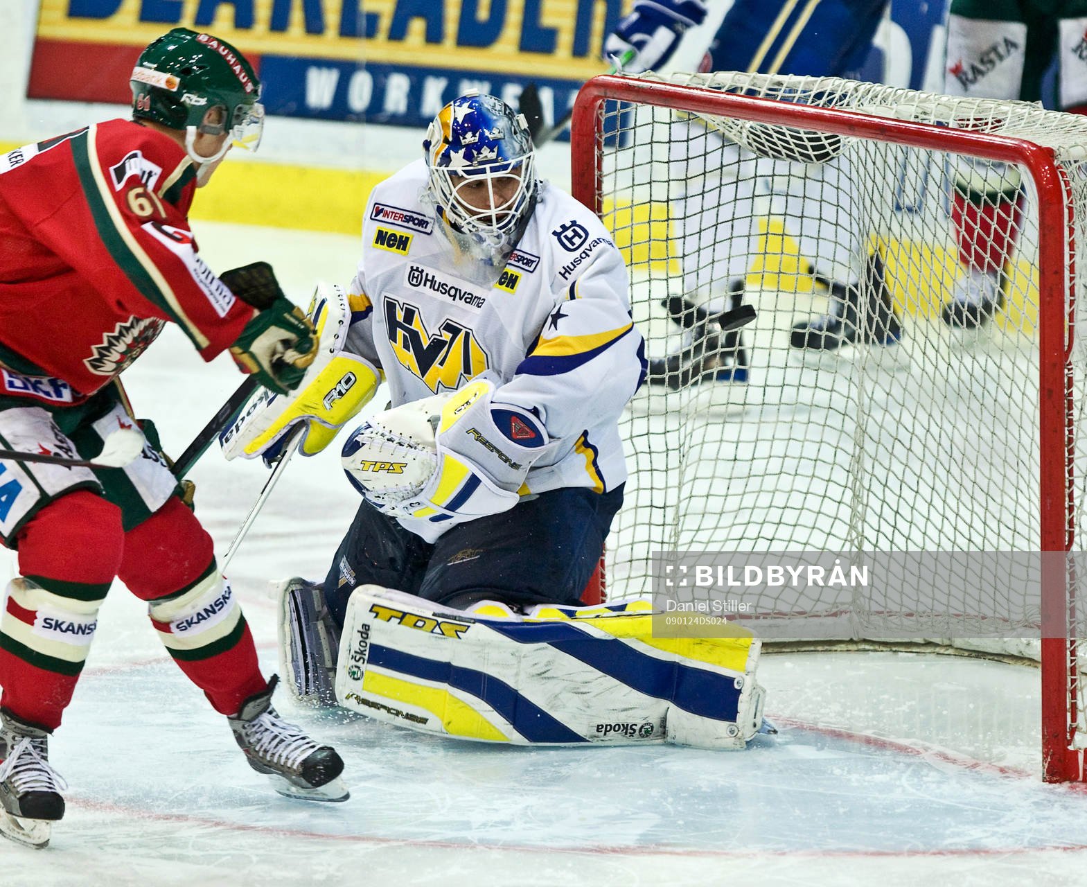 Lars Eller, Frölunda. Stefan Liv, målvakt, HV71