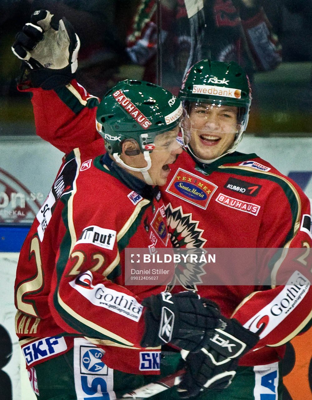 John Pohl, gör 1-0. Jubel