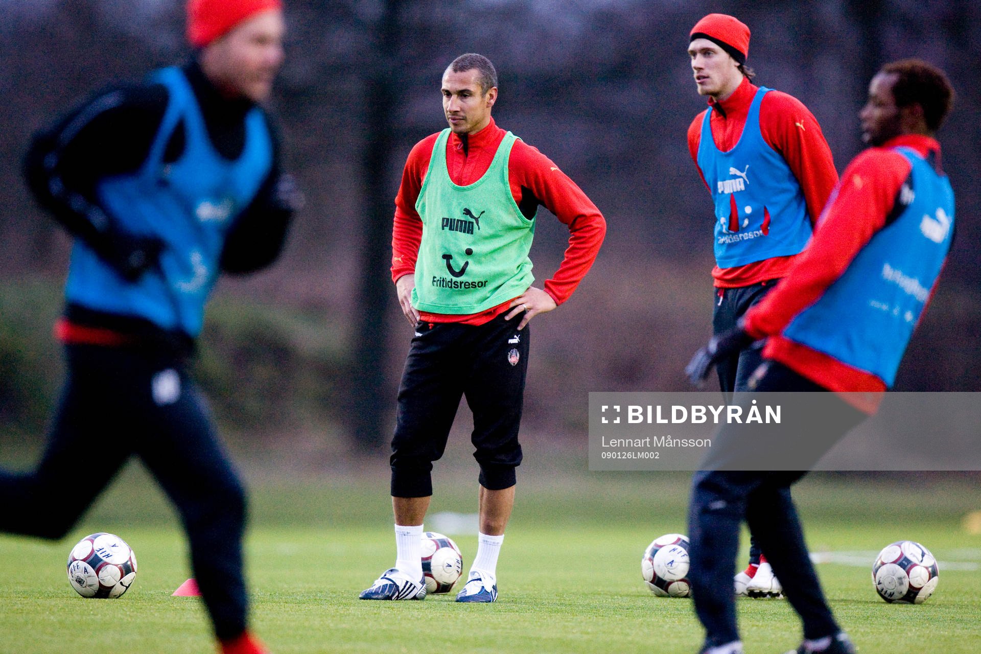 Henrik Larsson gjorde sin första träning
