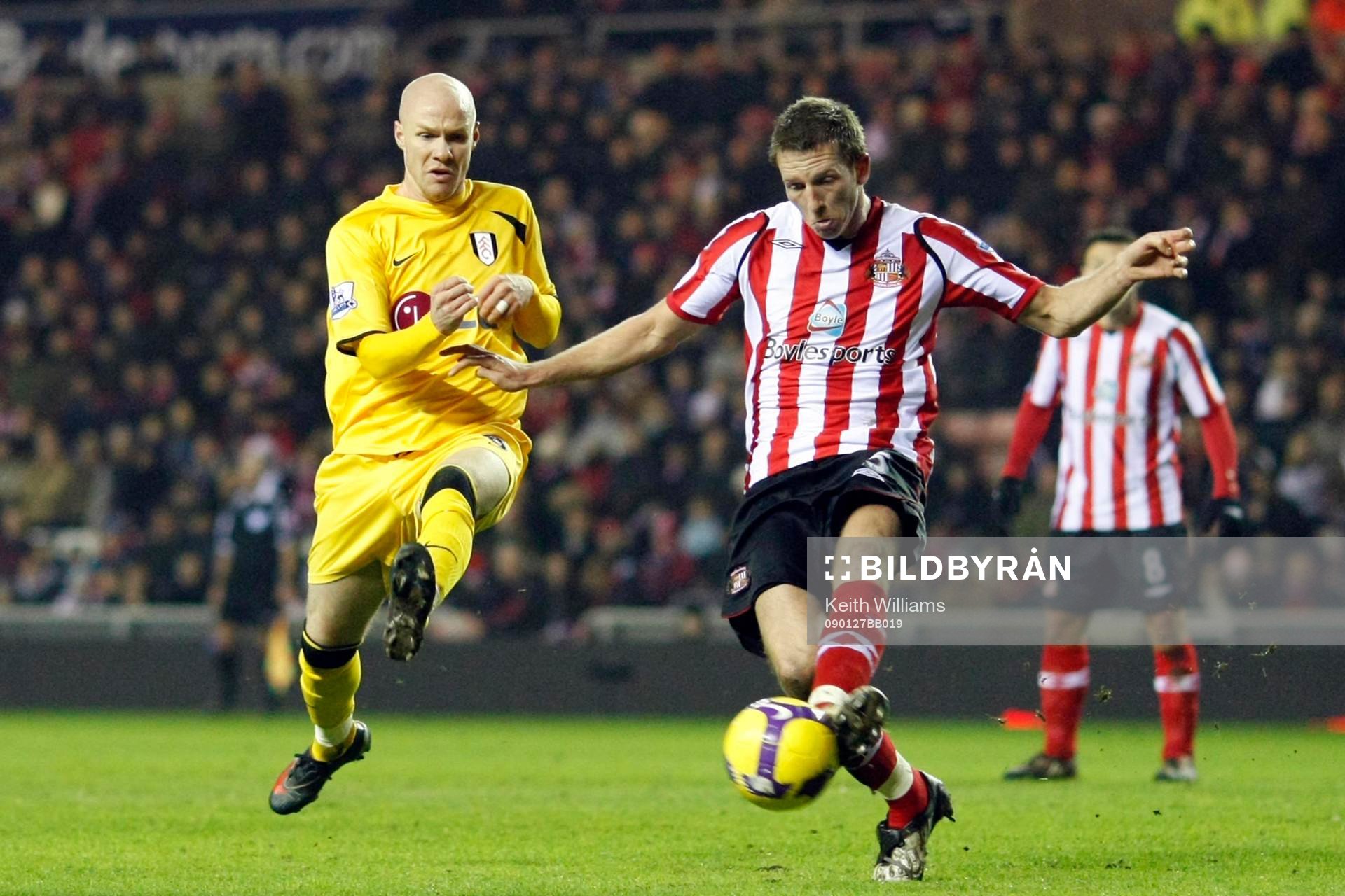Danny Collins, Sunderland och Andrew Johnson, Fulham