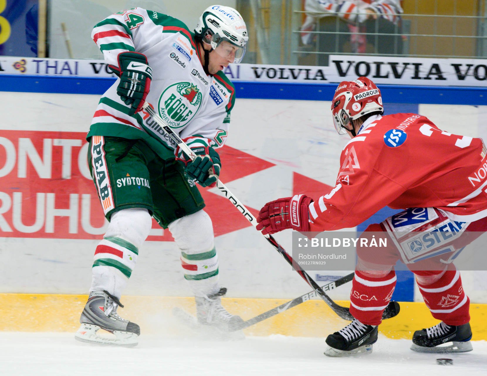 Cam Abbott, Rögle och Sebastian Erixon, Timrå