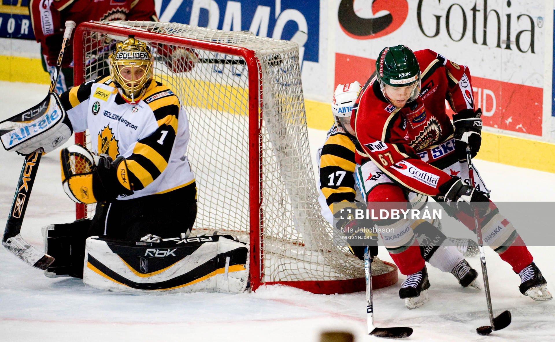 John Pohl, Frölunda, Andreas Hadelöv, målvakt, Melker