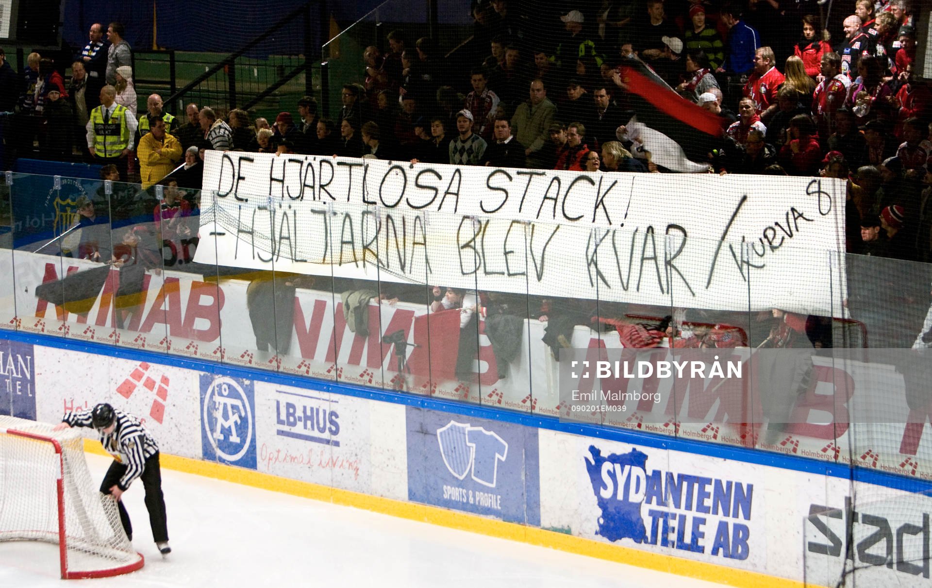 Klacken sa sitt. Klack, banderoll