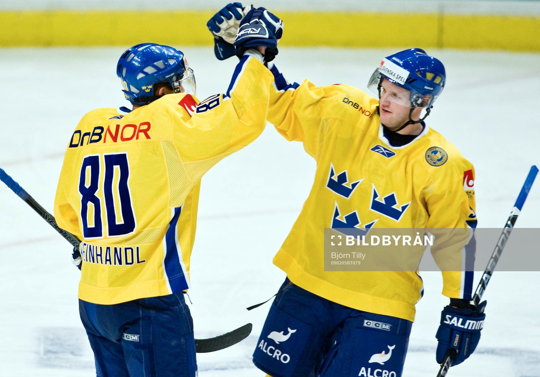 Mattias Weinhandl, och Tony Mårtensson, jubel