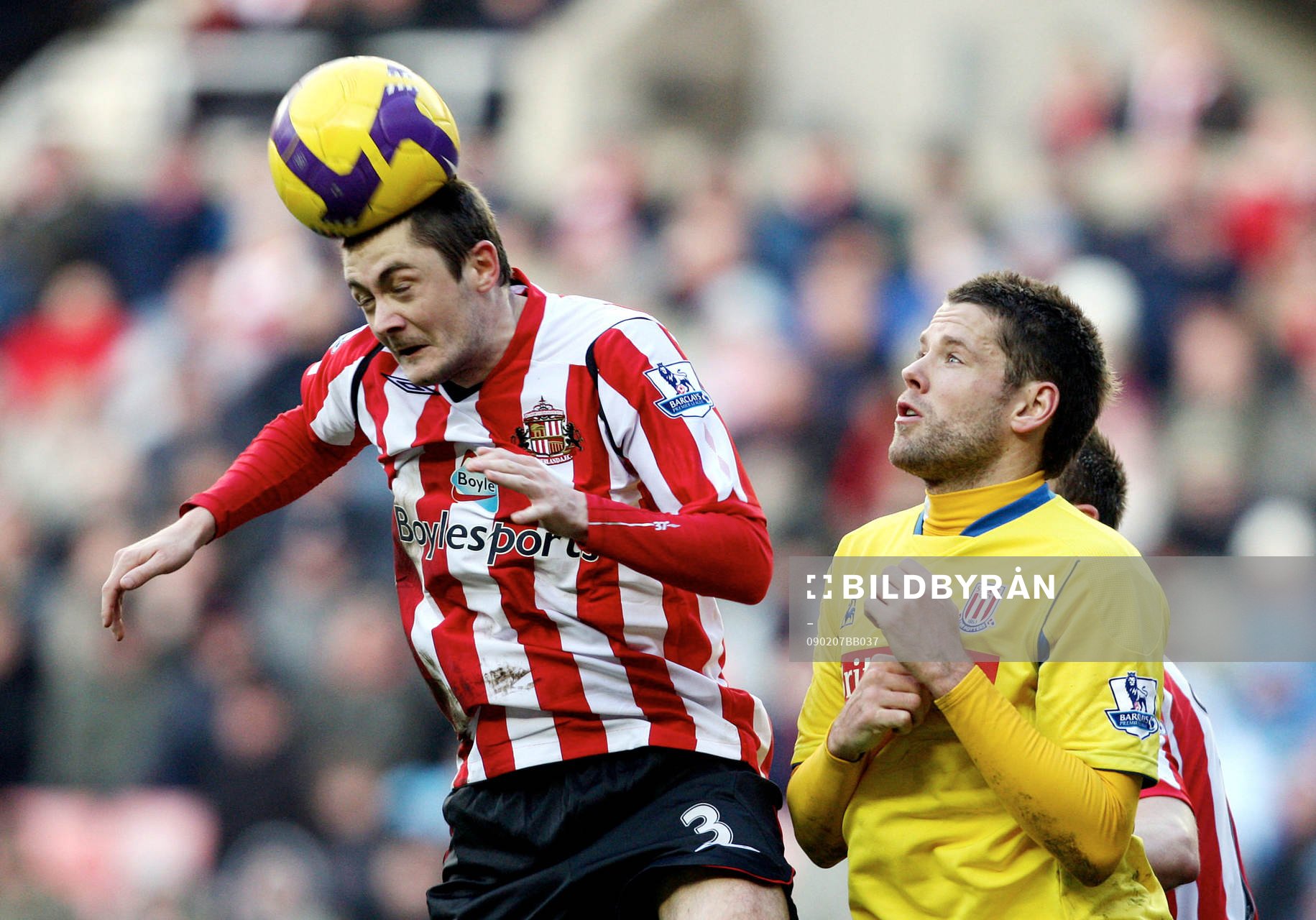  George McCartney, Sunderland och James Beattie, Stoke.