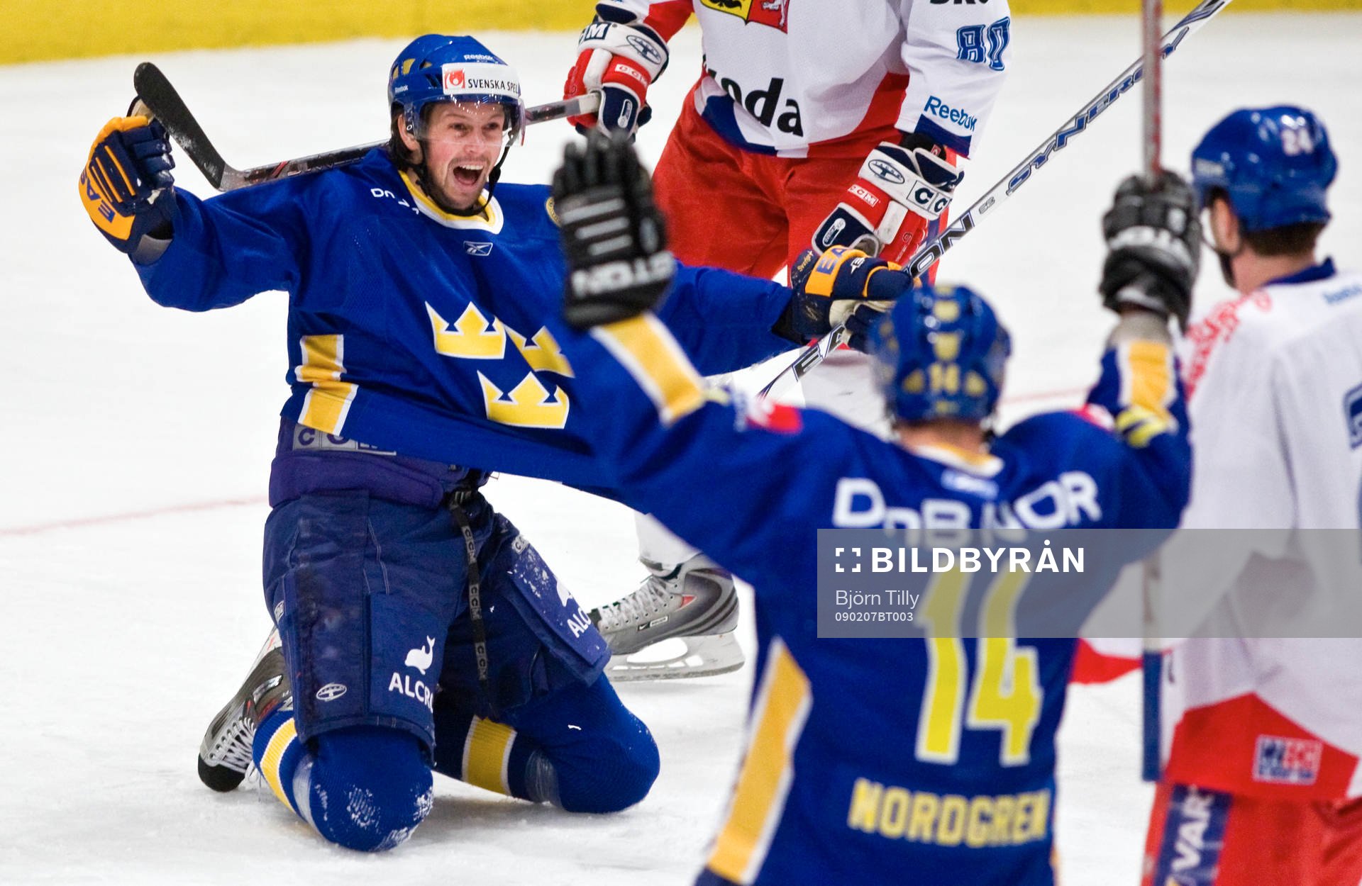 Rickard Wallin, Sverige, jubel