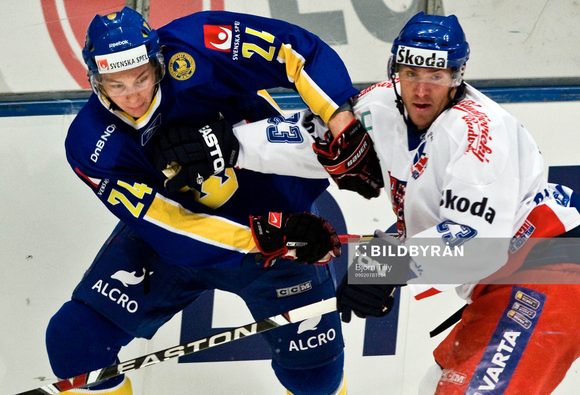 Johan Harju, Sverige och Karel Rachiunek, Tjeckien