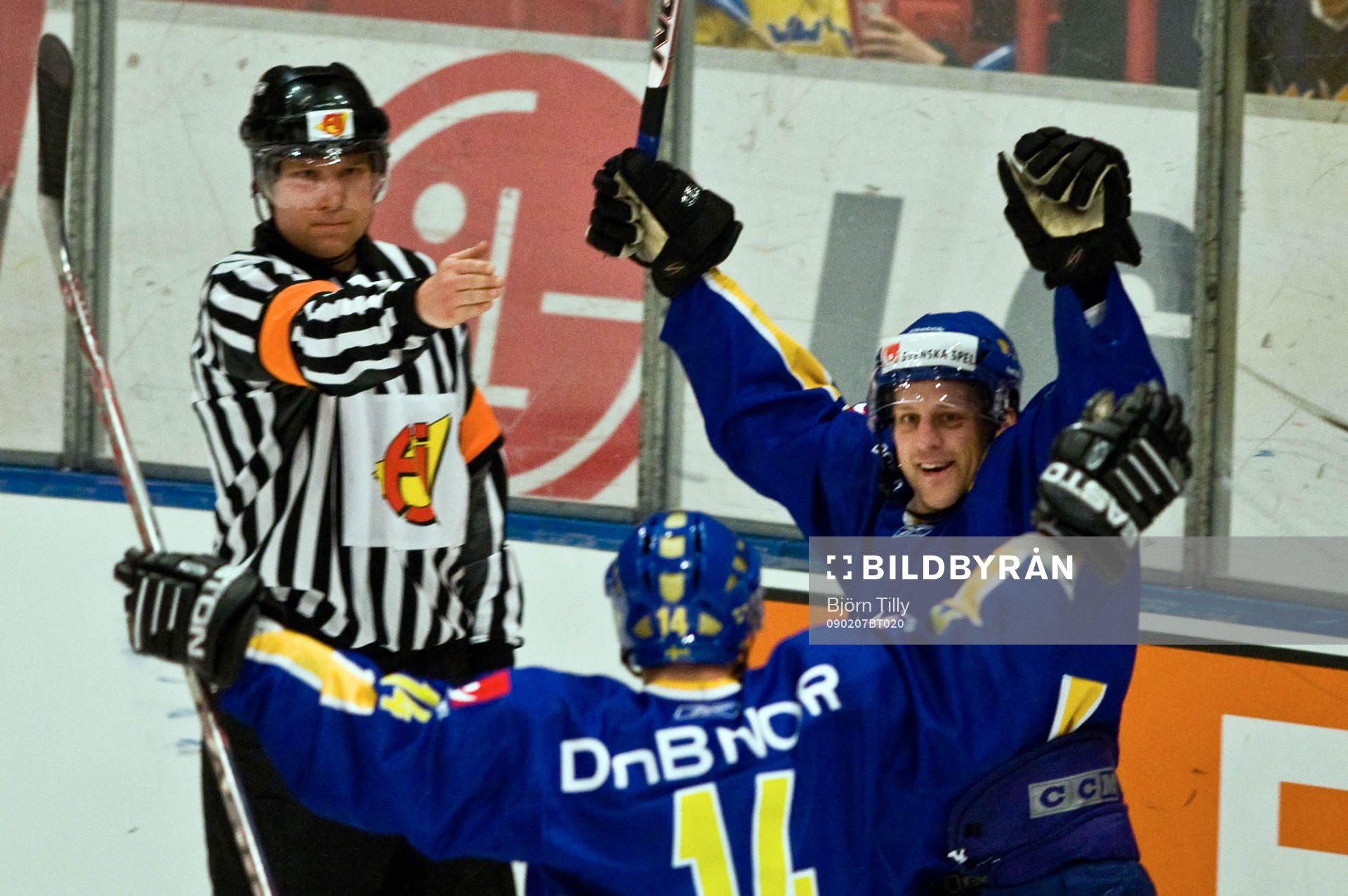 Christian Berglund, Sverige, jubel