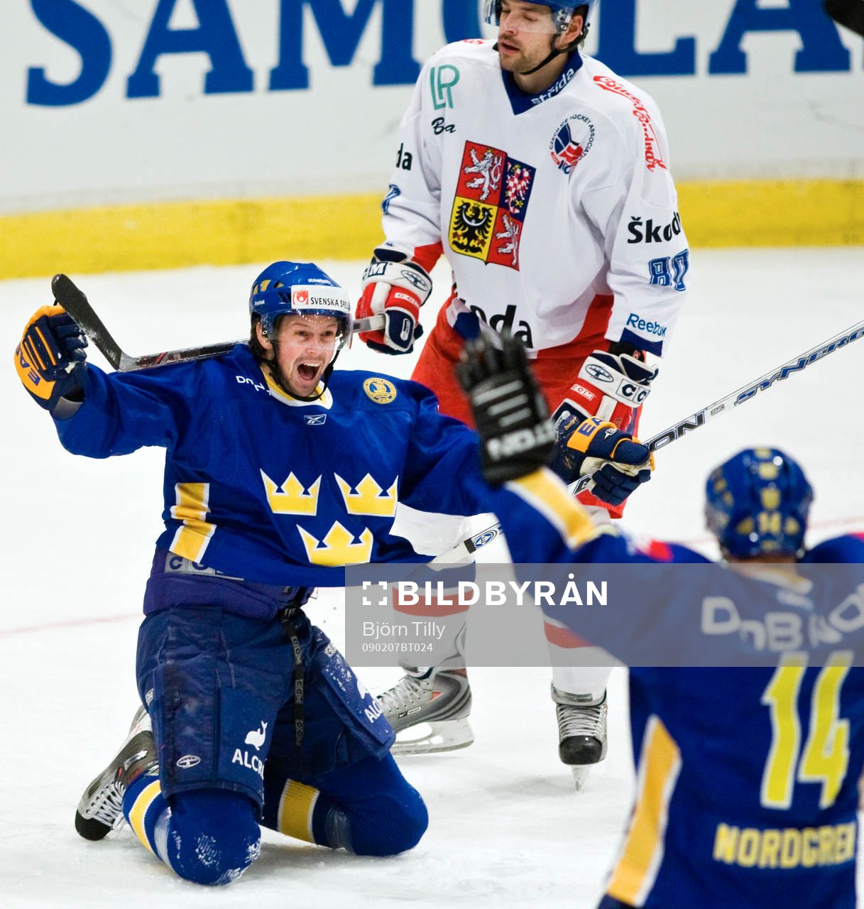 Rickard Wallin, Sverige, jubel