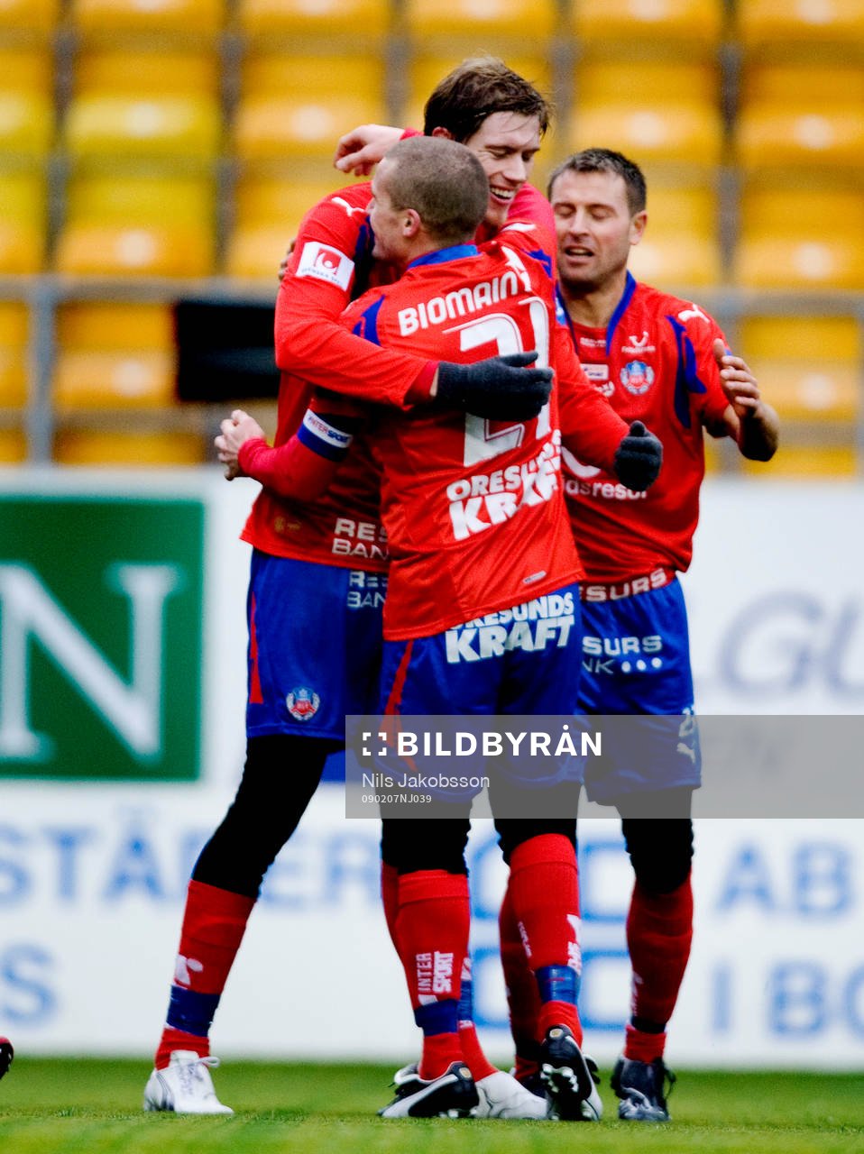 Tobias Holmqvist, Christoffer Andersson, jubel