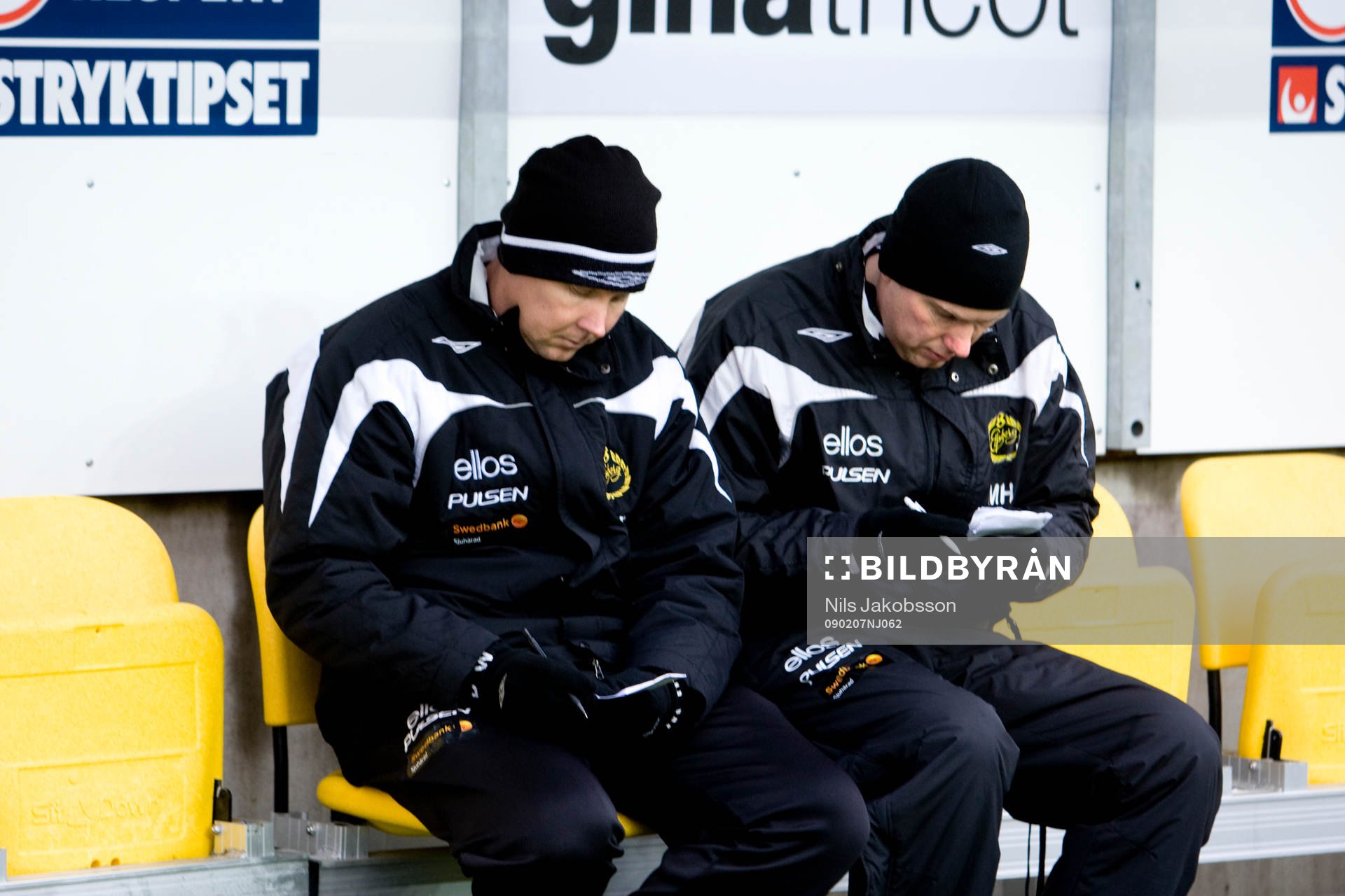 Peter Wettergren, assisterande tränare, Magnus Haglund,