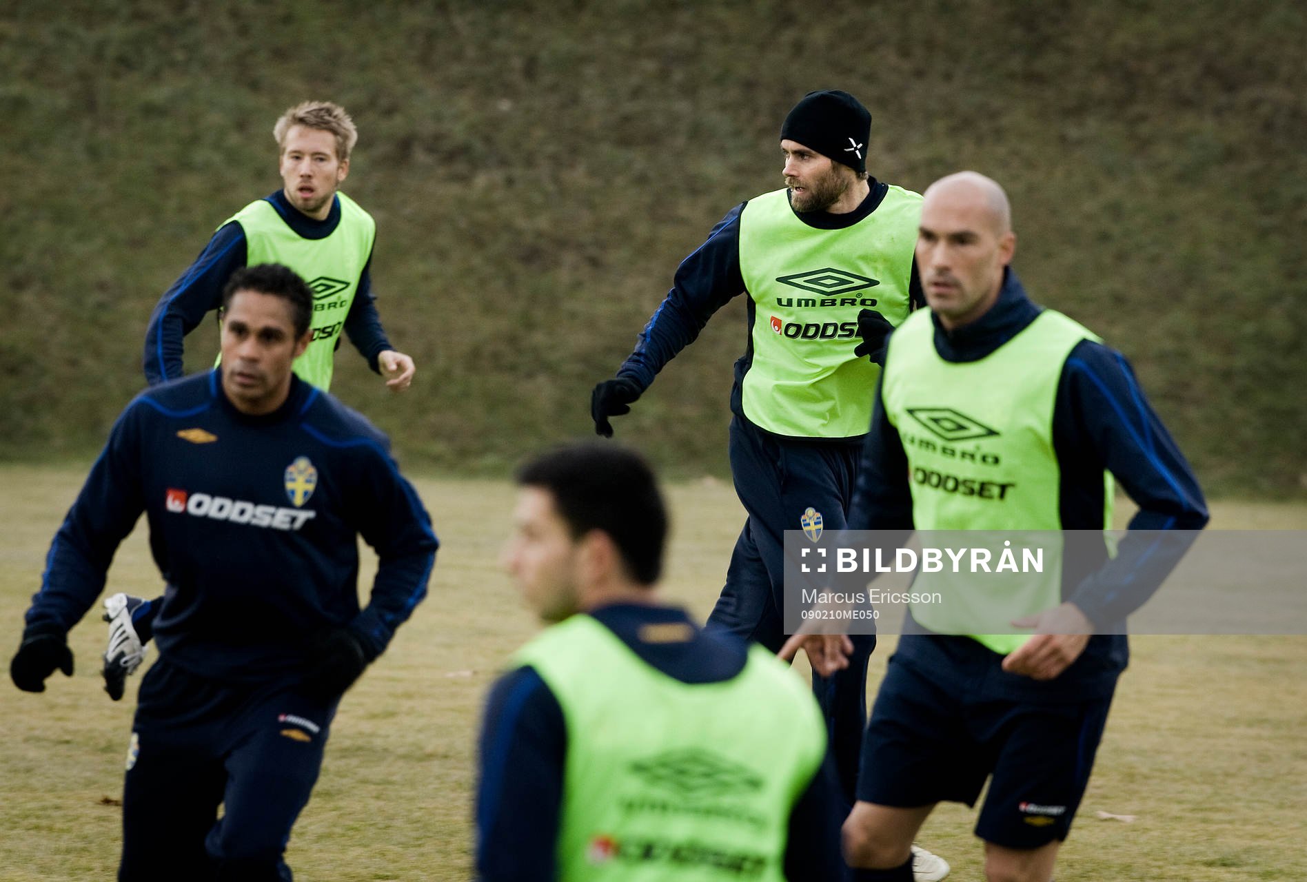 Backarna Adam Johansson, Olof Mellberg, Daniel Majstorovic