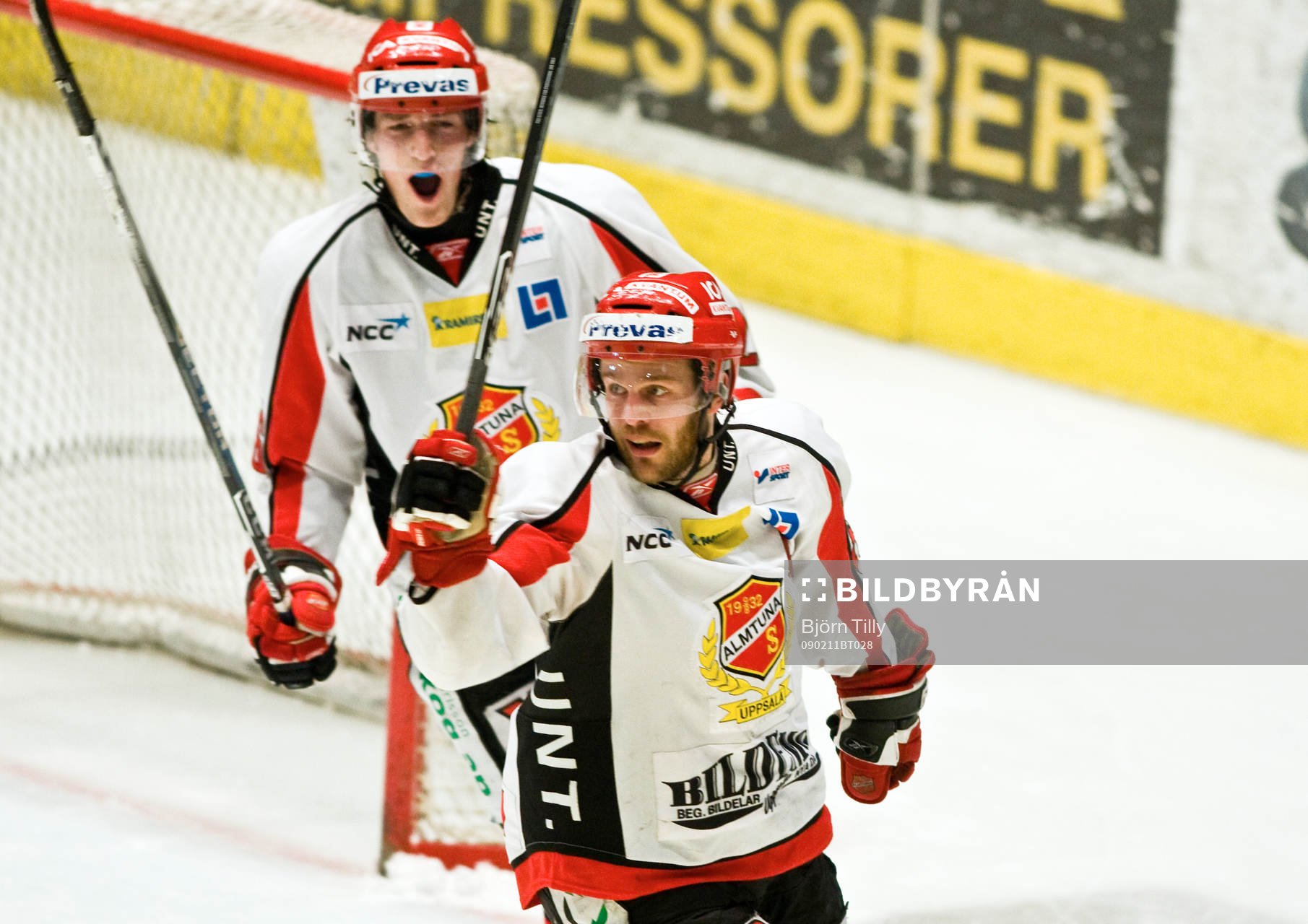 Johan Jonsson, och Linus Stensson,  jubel