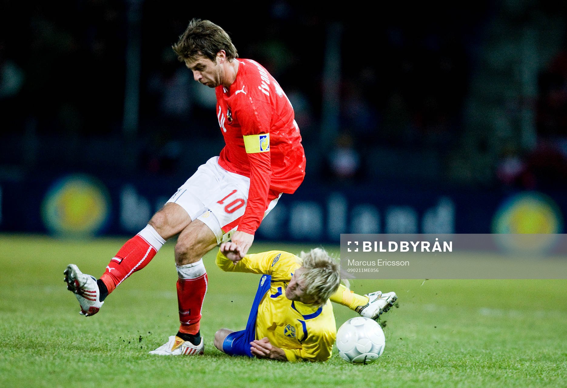 Christian Wilhelmsson, Sverige trycks ned av Andreas