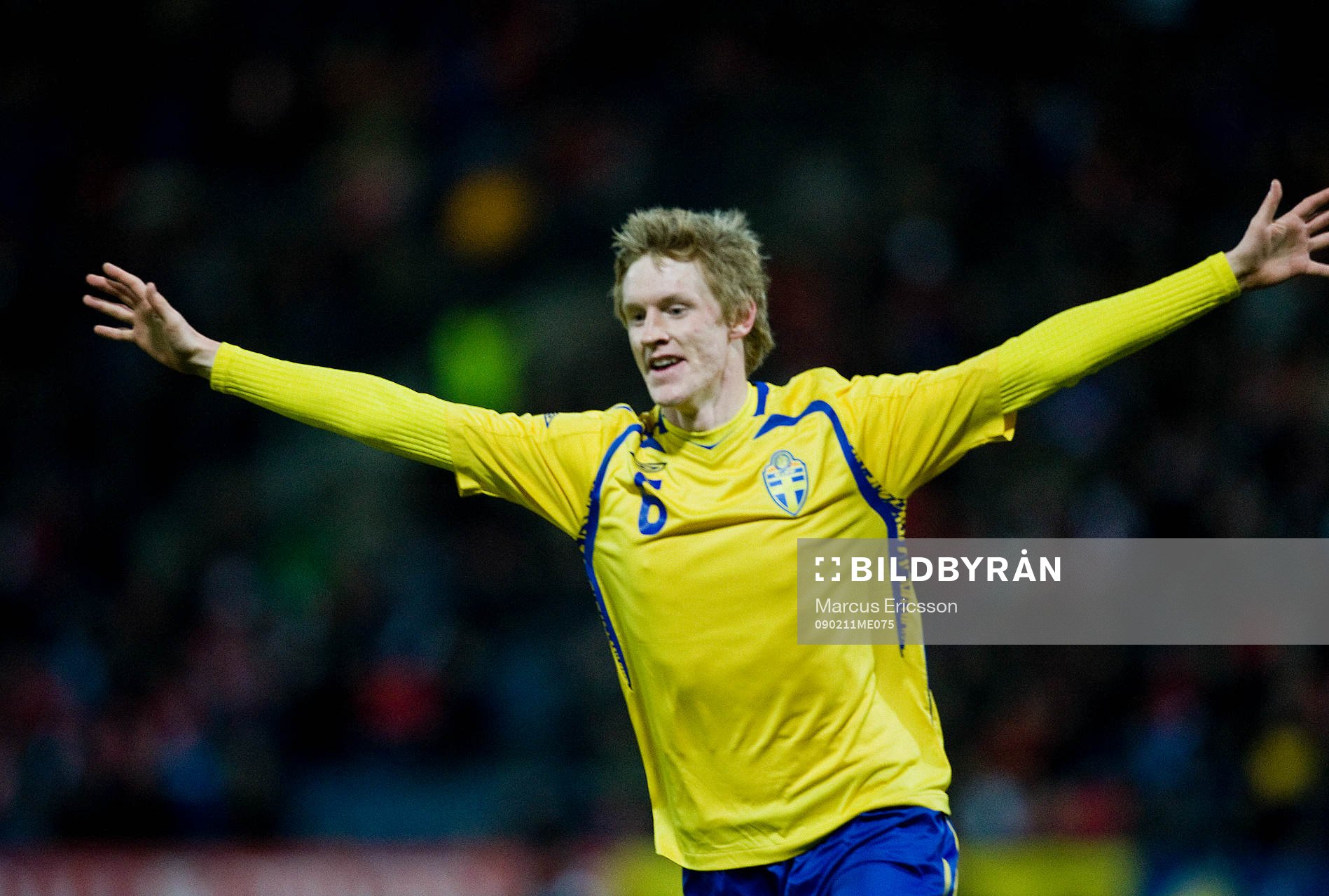 Rasmus Elm, jubel efter mål.