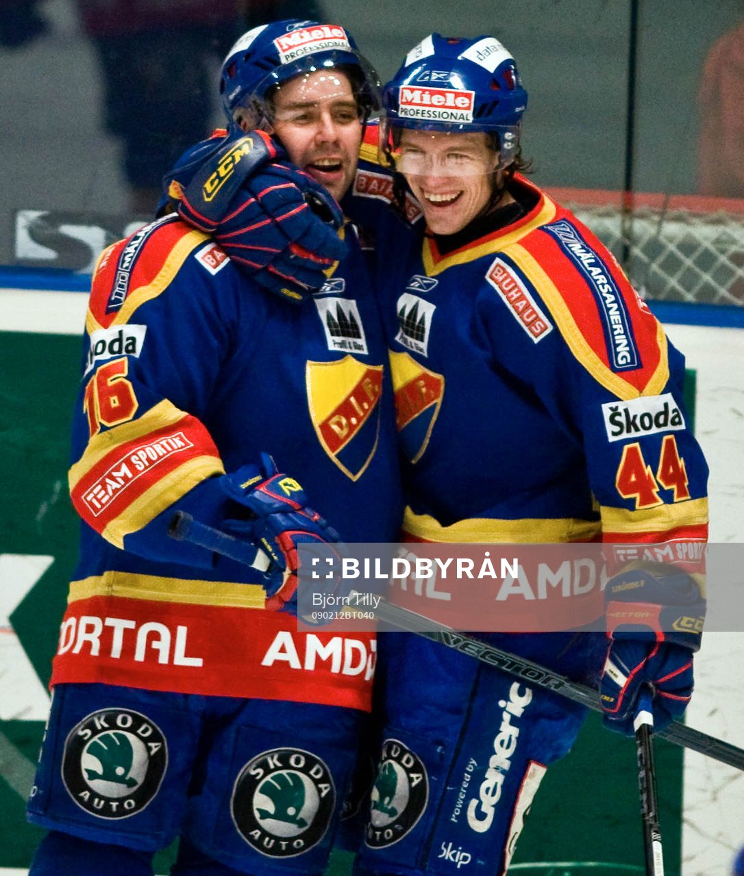Nichlas Falk och Nicklas Danielsson. Jubel, glädje