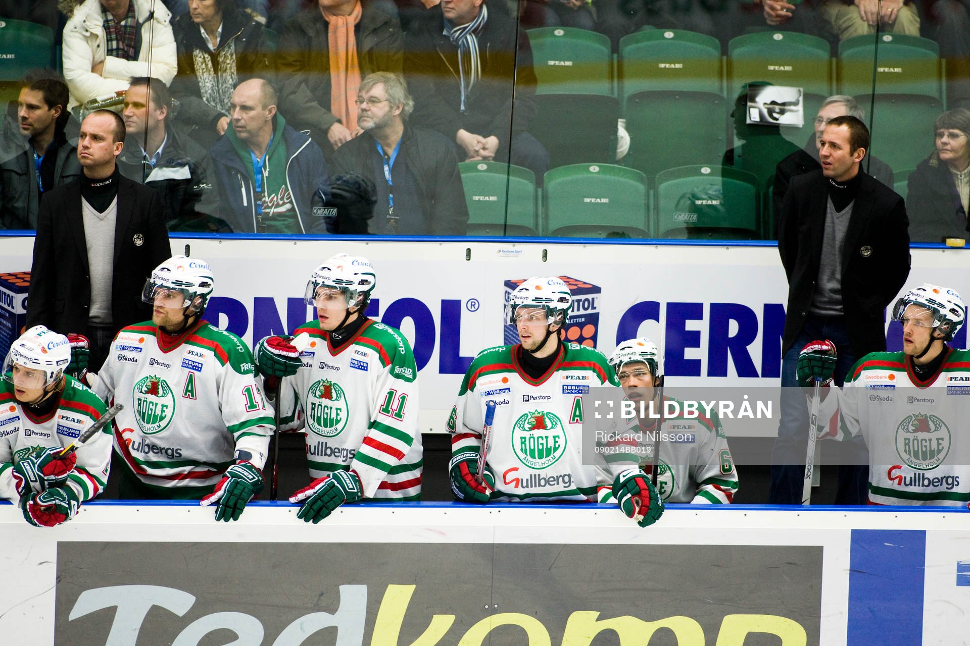 Peter Johansson, tränare, Roger Hansson, sportchef,