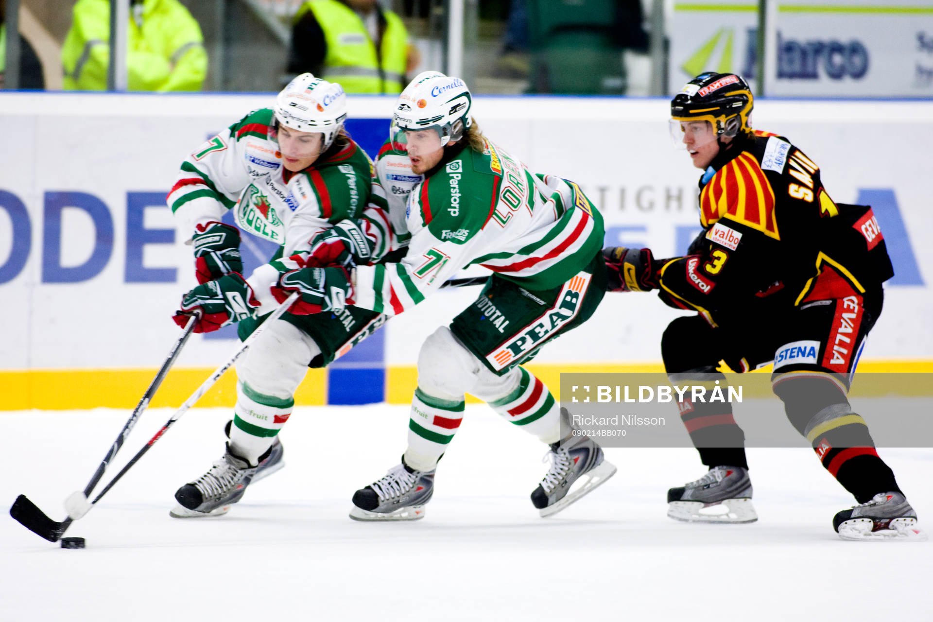 Johannes Salmonsson och Peter Lorentzen, Rögle. Emil